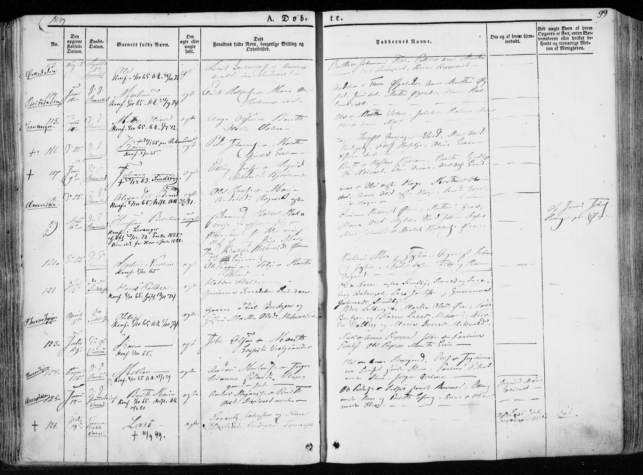 Ministerialprotokoller, klokkerbøker og fødselsregistre - Nord-Trøndelag, AV/SAT-A-1458/723/L0239: Parish register (official) no. 723A08, 1841-1851, p. 99