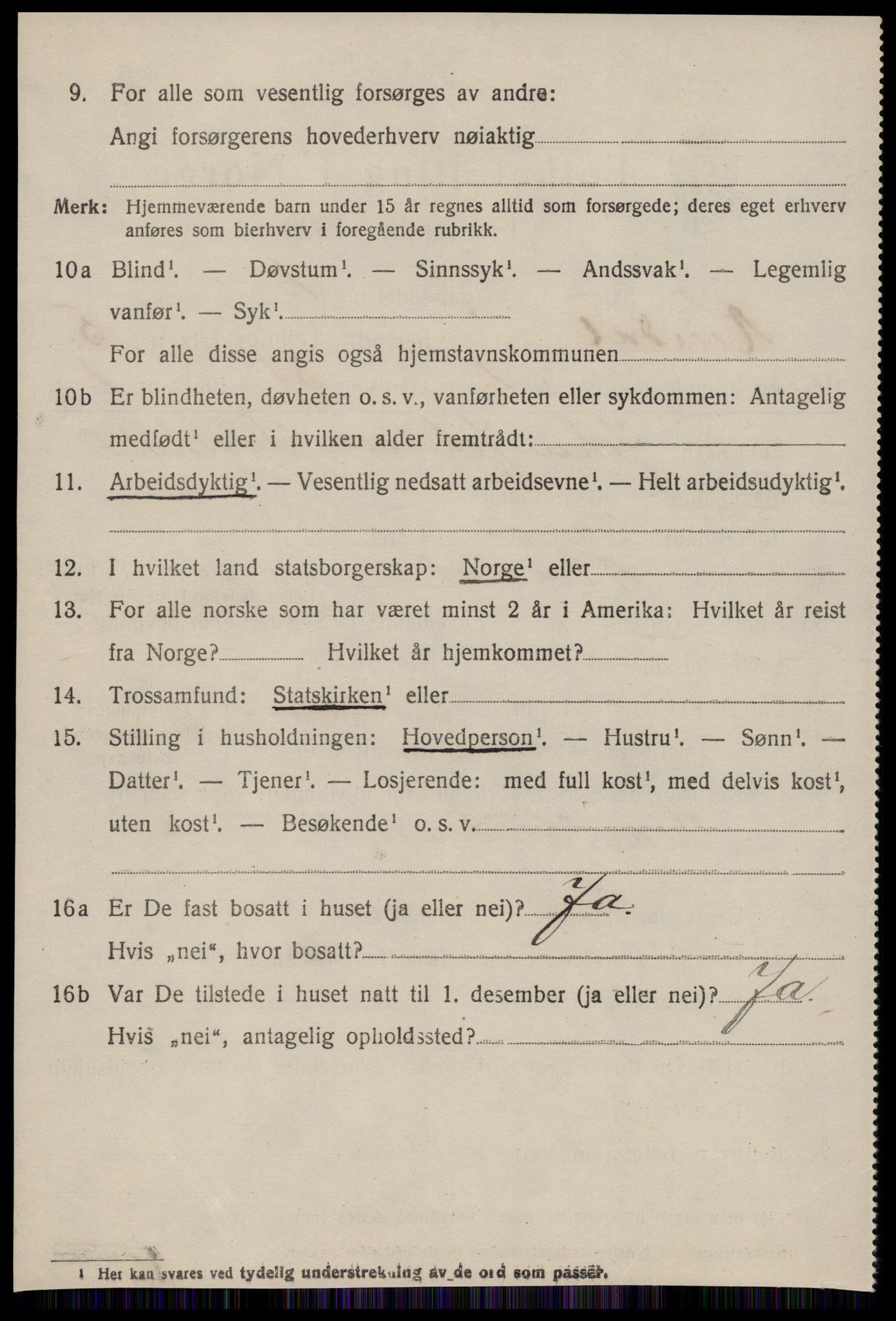 SAT, 1920 census for Rindal, 1920, p. 2643