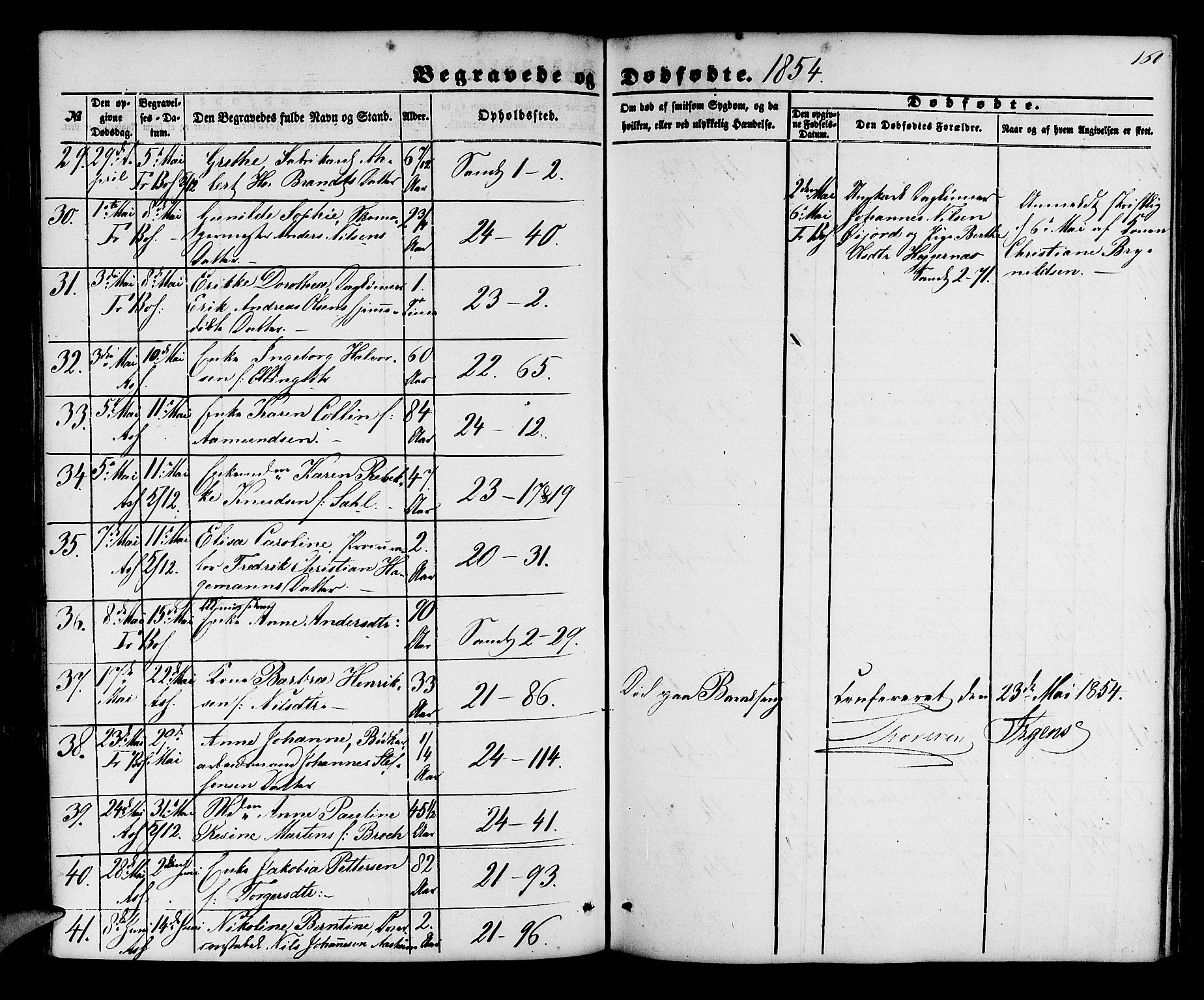 Korskirken sokneprestembete, AV/SAB-A-76101/H/Hab: Parish register (copy) no. E 2, 1851-1871, p. 160