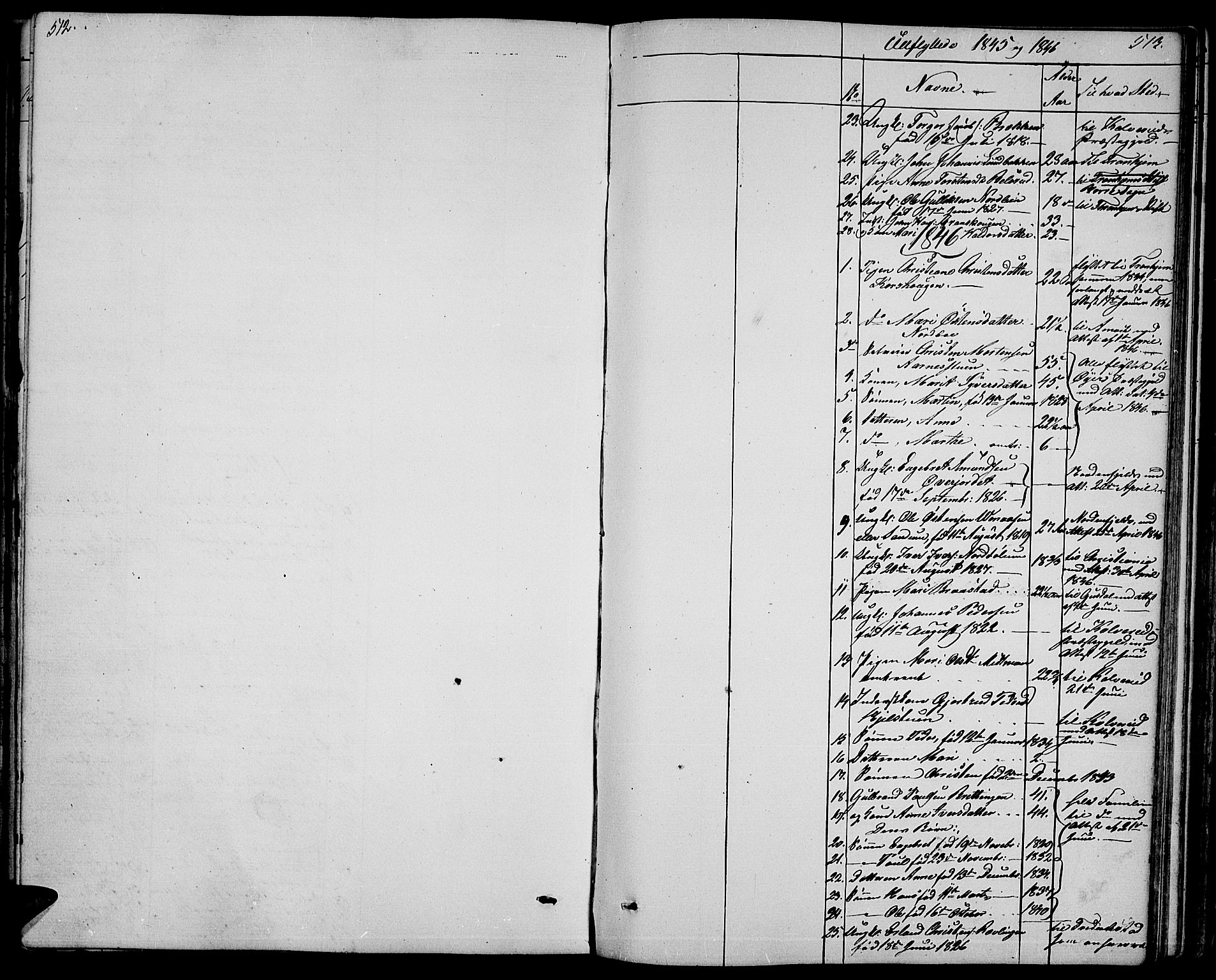Ringebu prestekontor, SAH/PREST-082/H/Ha/Hab/L0002: Parish register (copy) no. 2, 1839-1853, p. 512-513