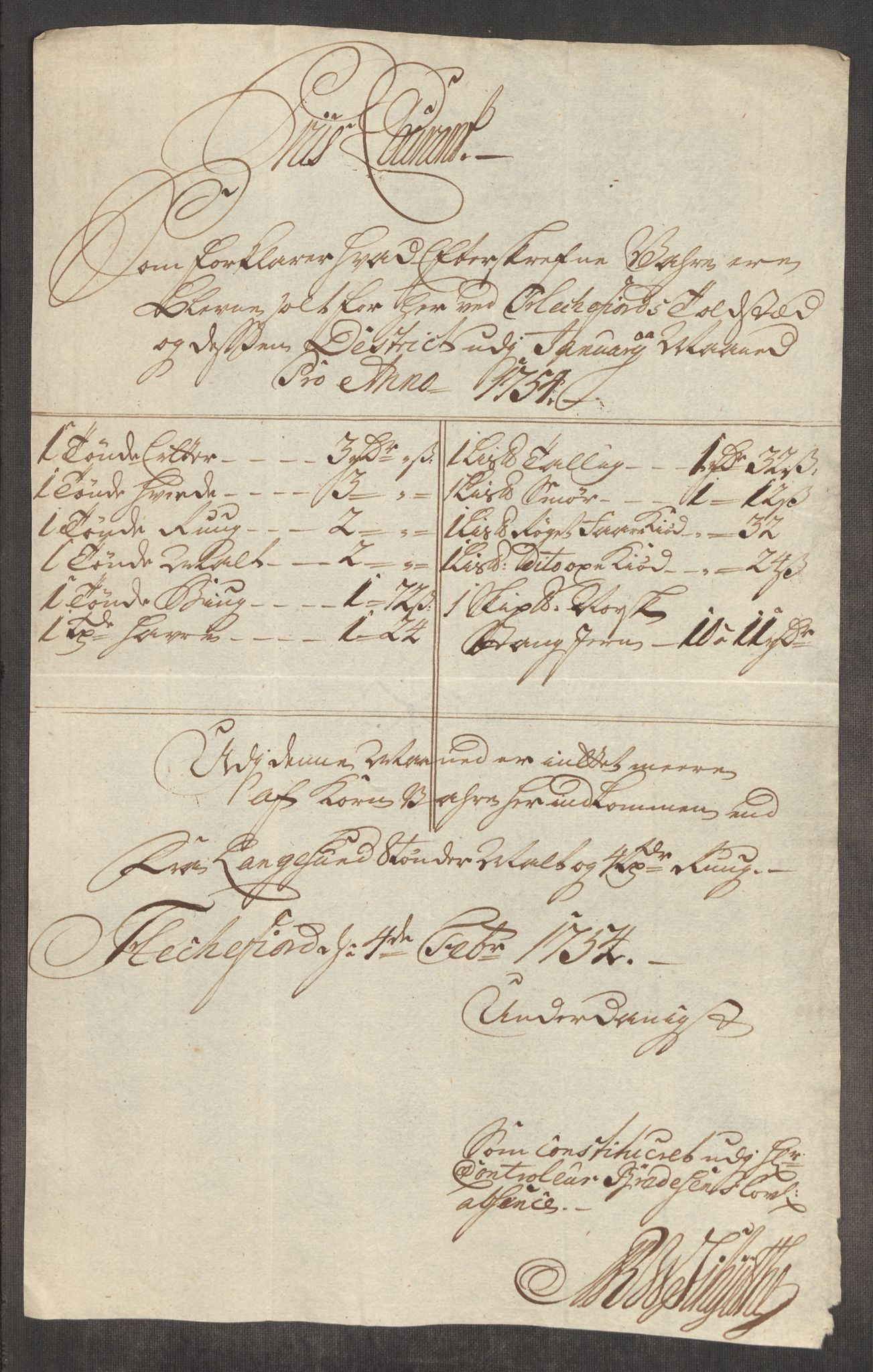 Rentekammeret inntil 1814, Realistisk ordnet avdeling, RA/EA-4070/Oe/L0005: [Ø1]: Priskuranter, 1753-1757, p. 319