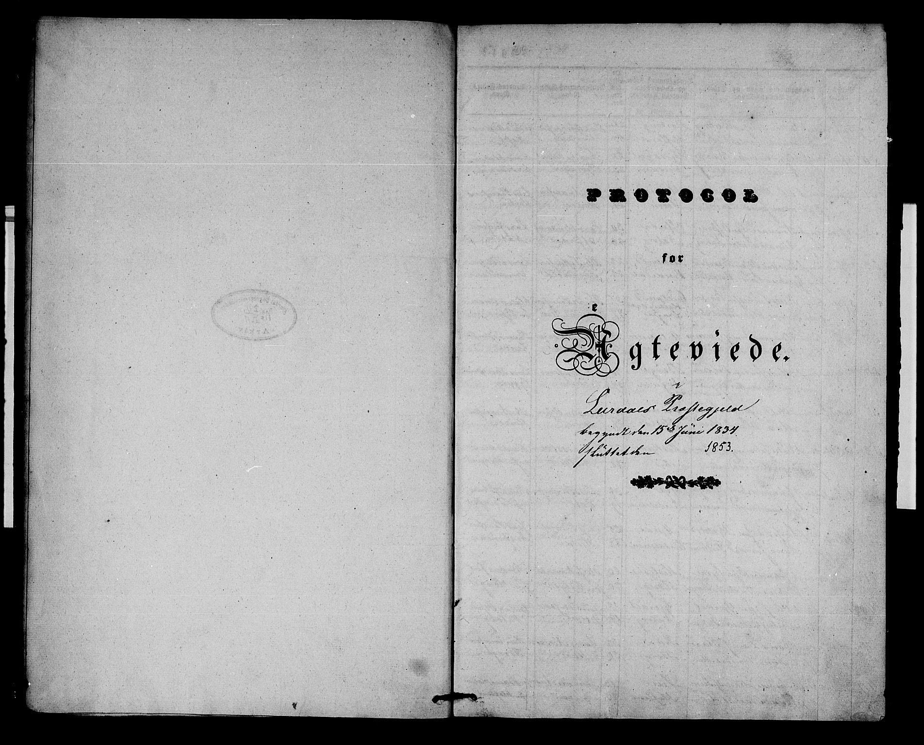 Lærdal sokneprestembete, SAB/A-81201: Parish register (official) no. A 8, 1834-1853