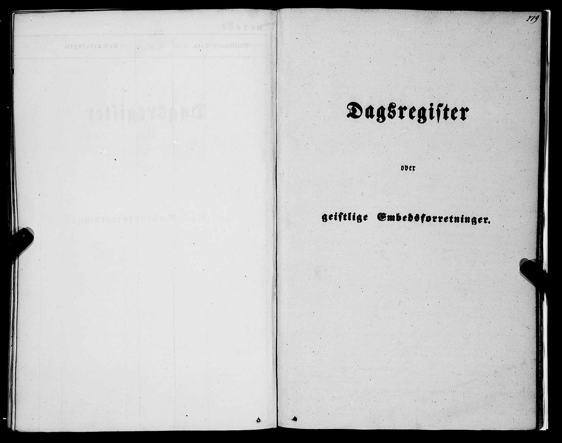 Luster sokneprestembete, SAB/A-81101/H/Haa/Haaa/L0007: Parish register (official) no. A 7, 1849-1859, p. 279