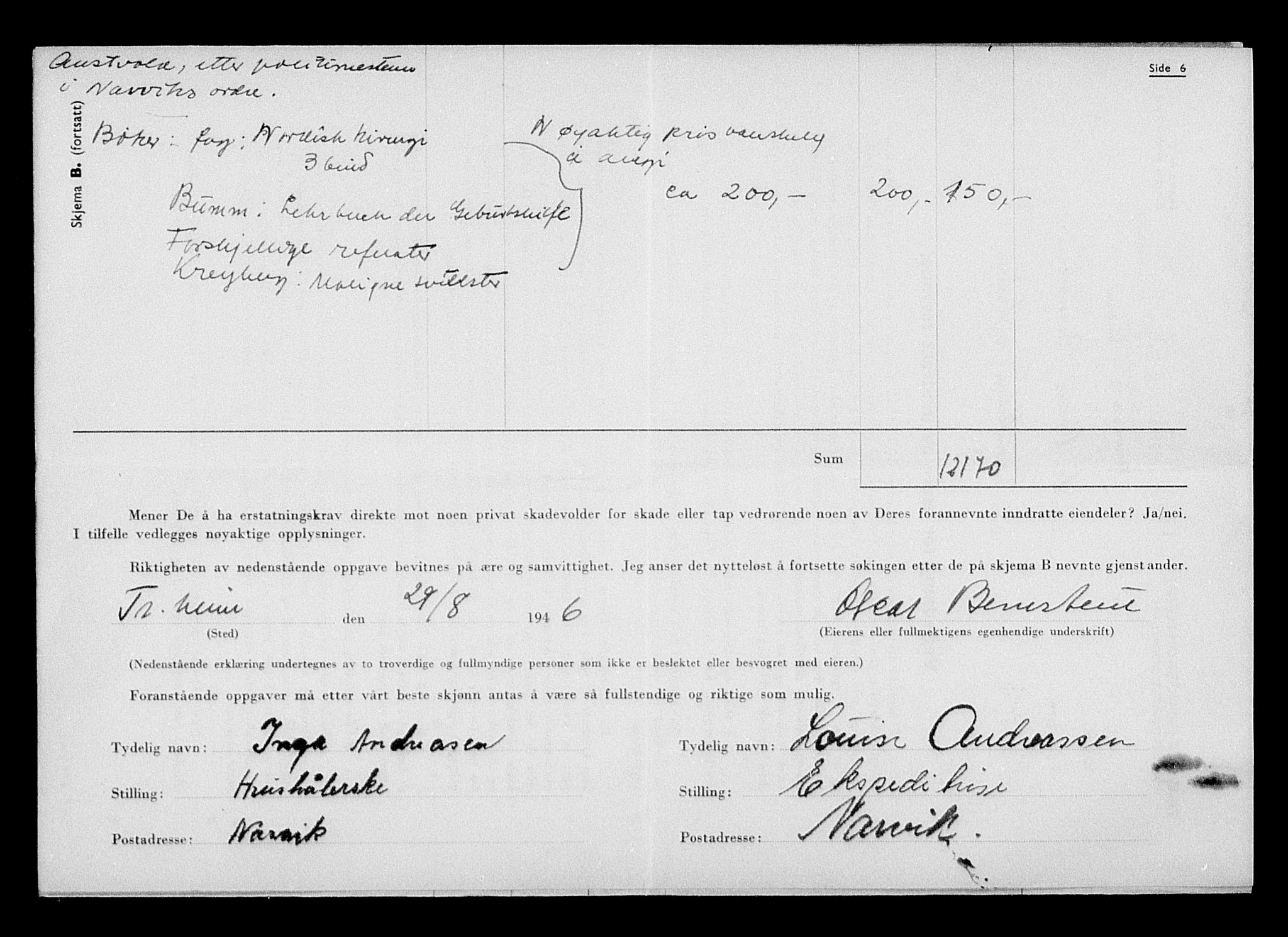 Justisdepartementet, Tilbakeføringskontoret for inndratte formuer, AV/RA-S-1564/H/Hc/Hcb/L0910: --, 1945-1947, p. 261