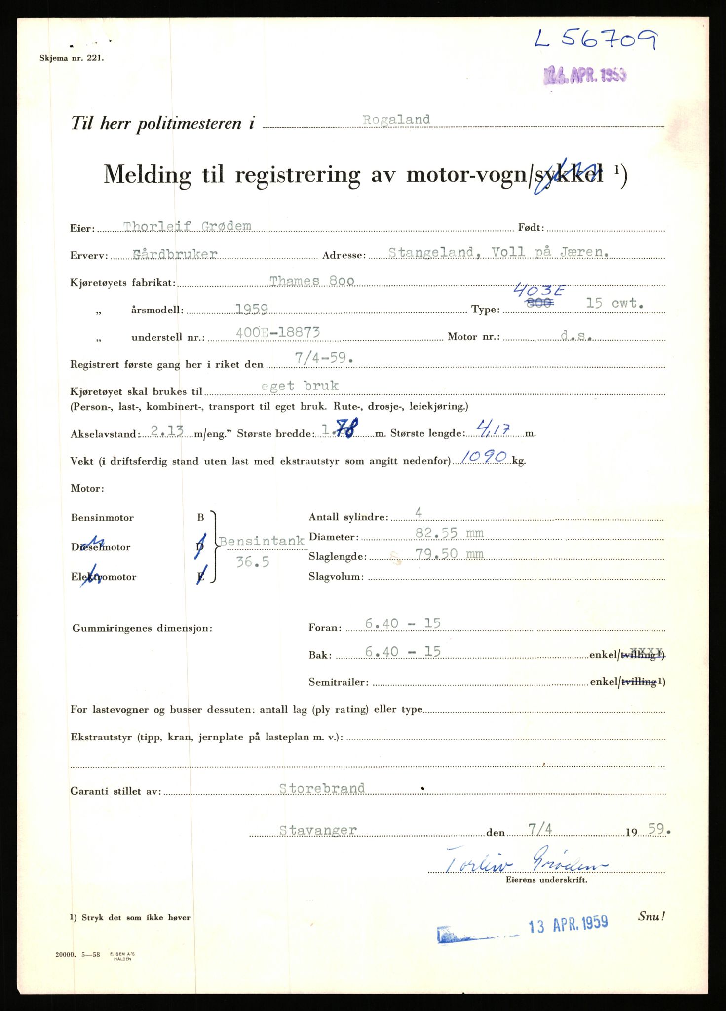 Stavanger trafikkstasjon, AV/SAST-A-101942/0/F/L0056: L-56500 - L-57199, 1930-1971, p. 666