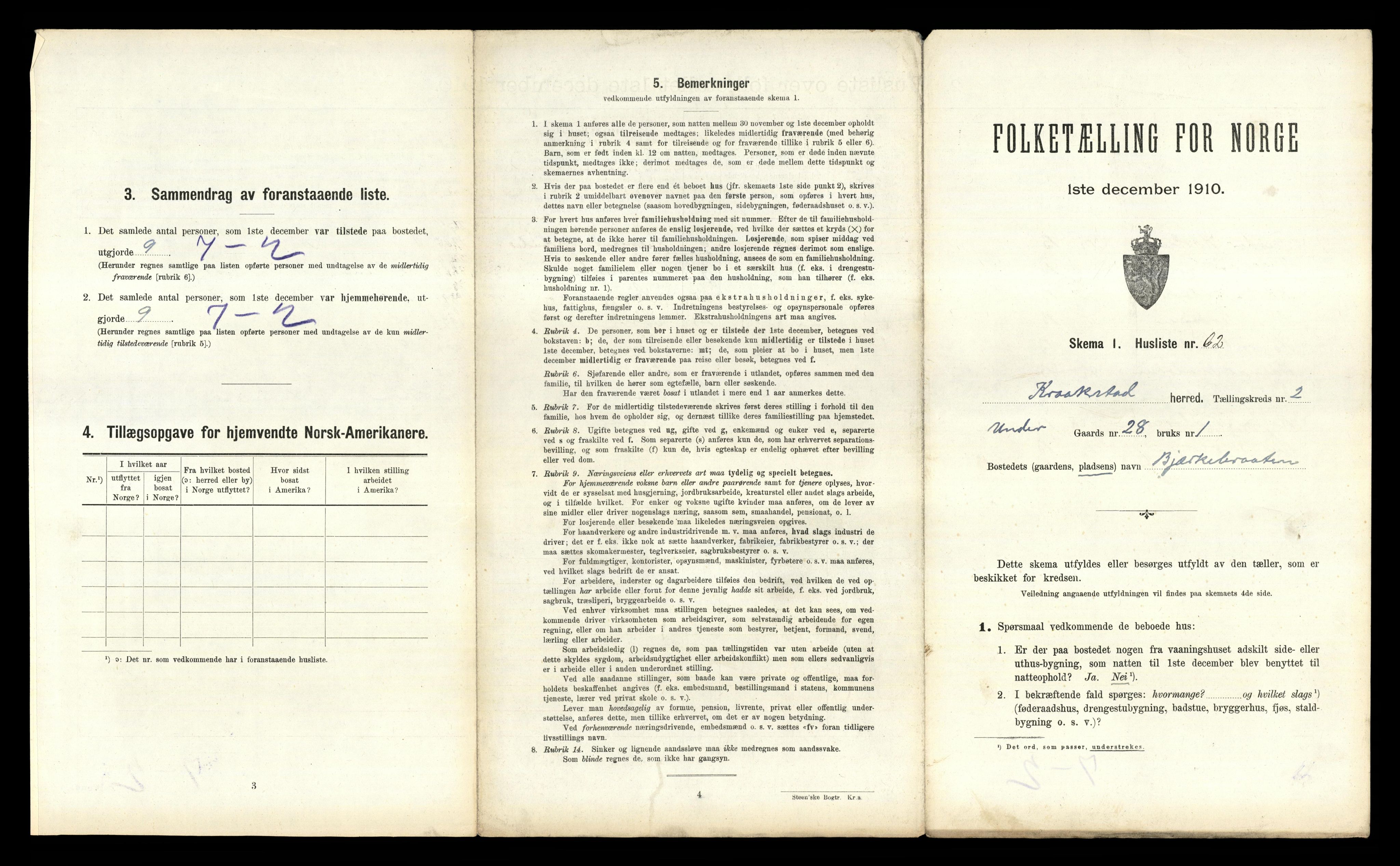 RA, 1910 census for Kråkstad, 1910, p. 329