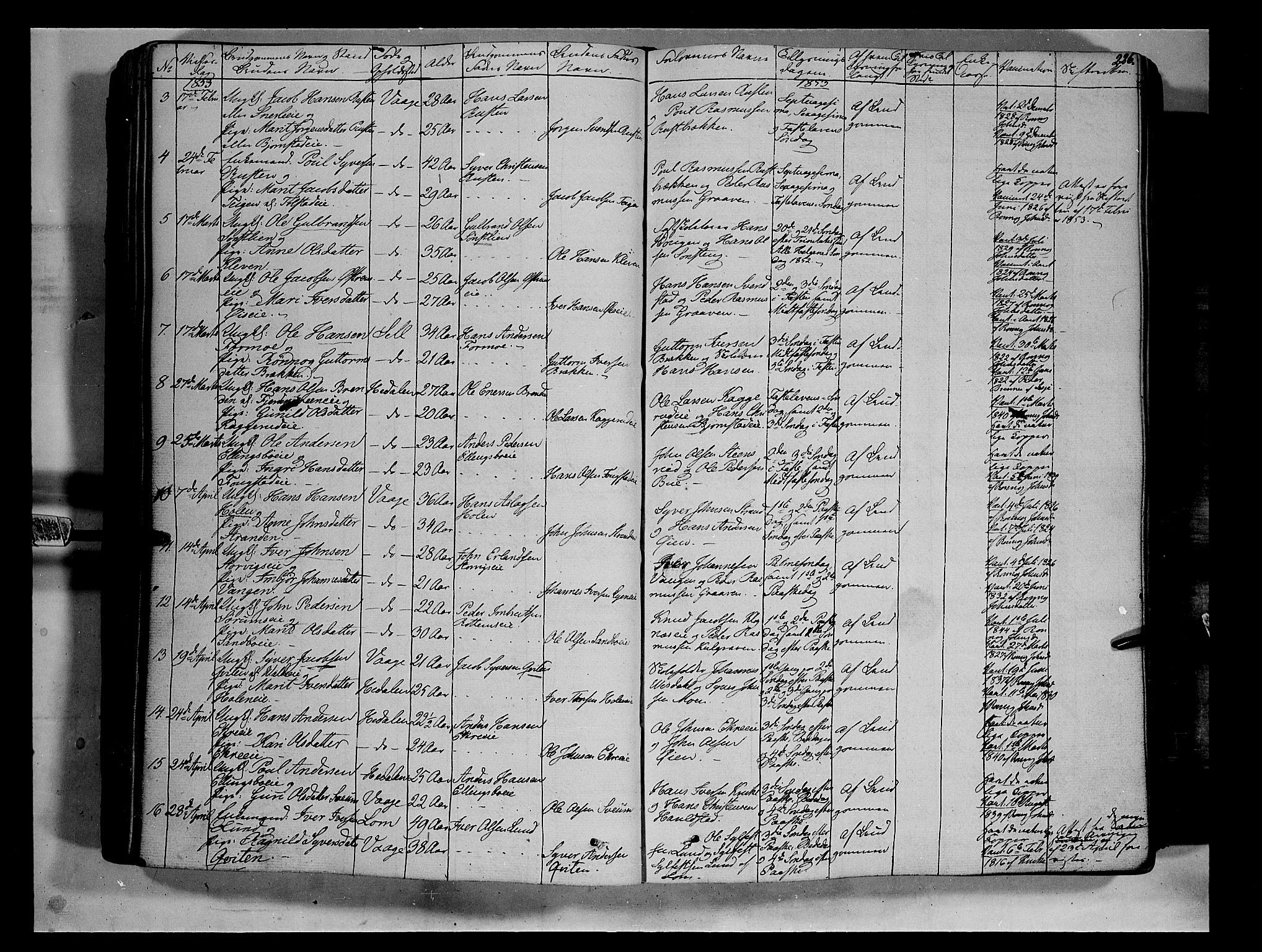 Vågå prestekontor, SAH/PREST-076/H/Ha/Haa/L0005: Parish register (official) no. 5 /1, 1842-1856, p. 226