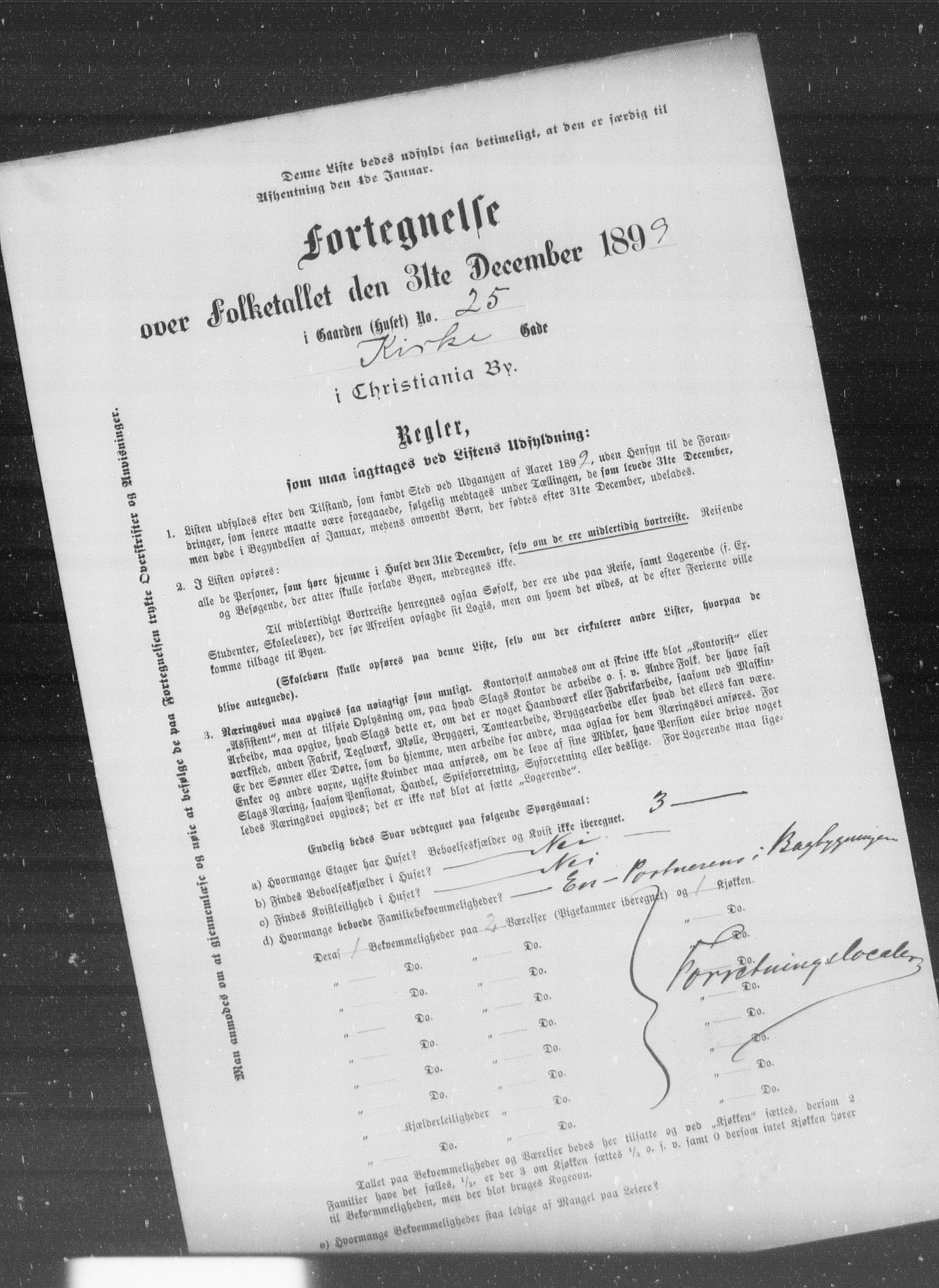 OBA, Municipal Census 1899 for Kristiania, 1899, p. 6540