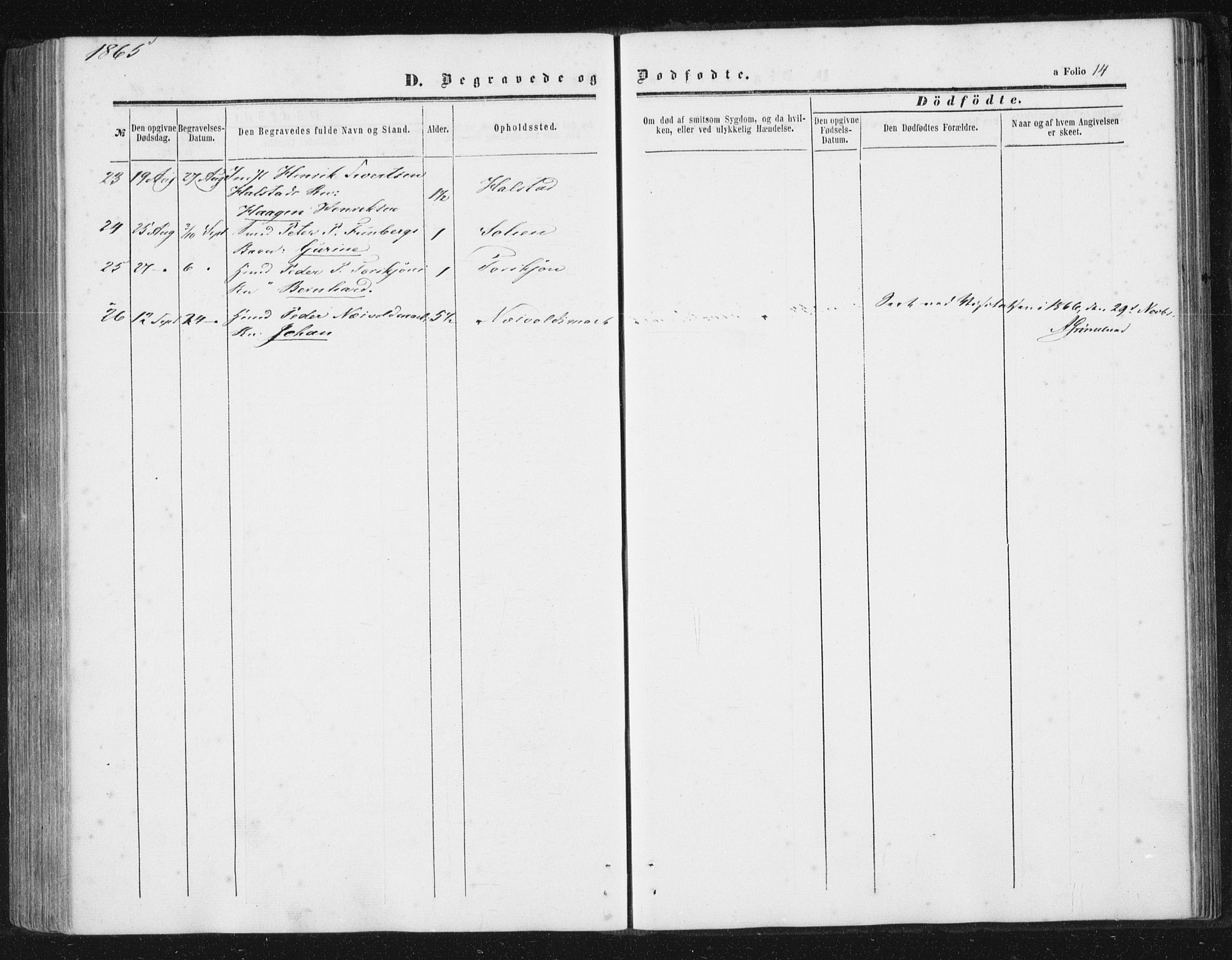 Ministerialprotokoller, klokkerbøker og fødselsregistre - Sør-Trøndelag, AV/SAT-A-1456/616/L0408: Parish register (official) no. 616A05, 1857-1865, p. 14