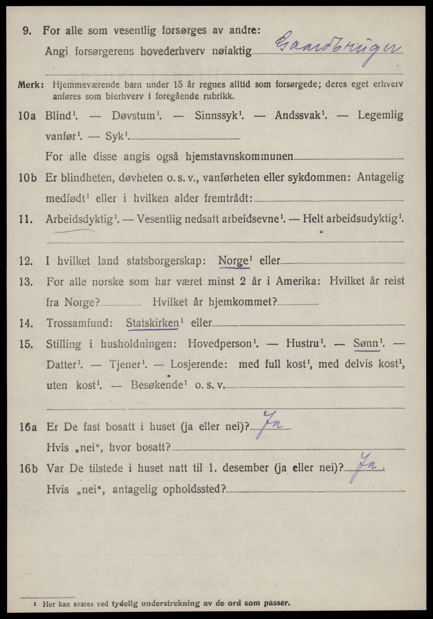 SAT, 1920 census for Haram, 1920, p. 4788