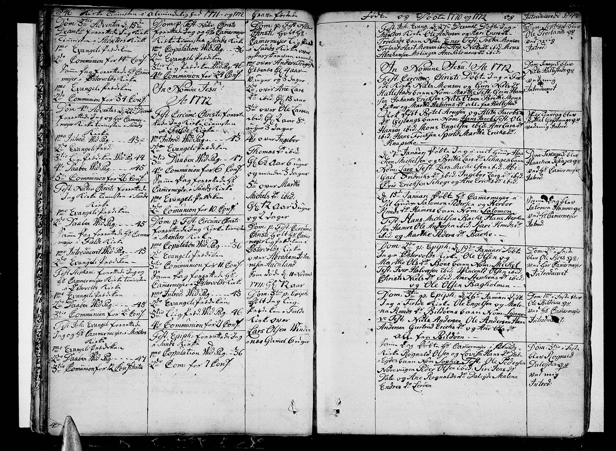 Sund sokneprestembete, SAB/A-99930: Parish register (official) no. A 5, 1770-1795, p. 46-47