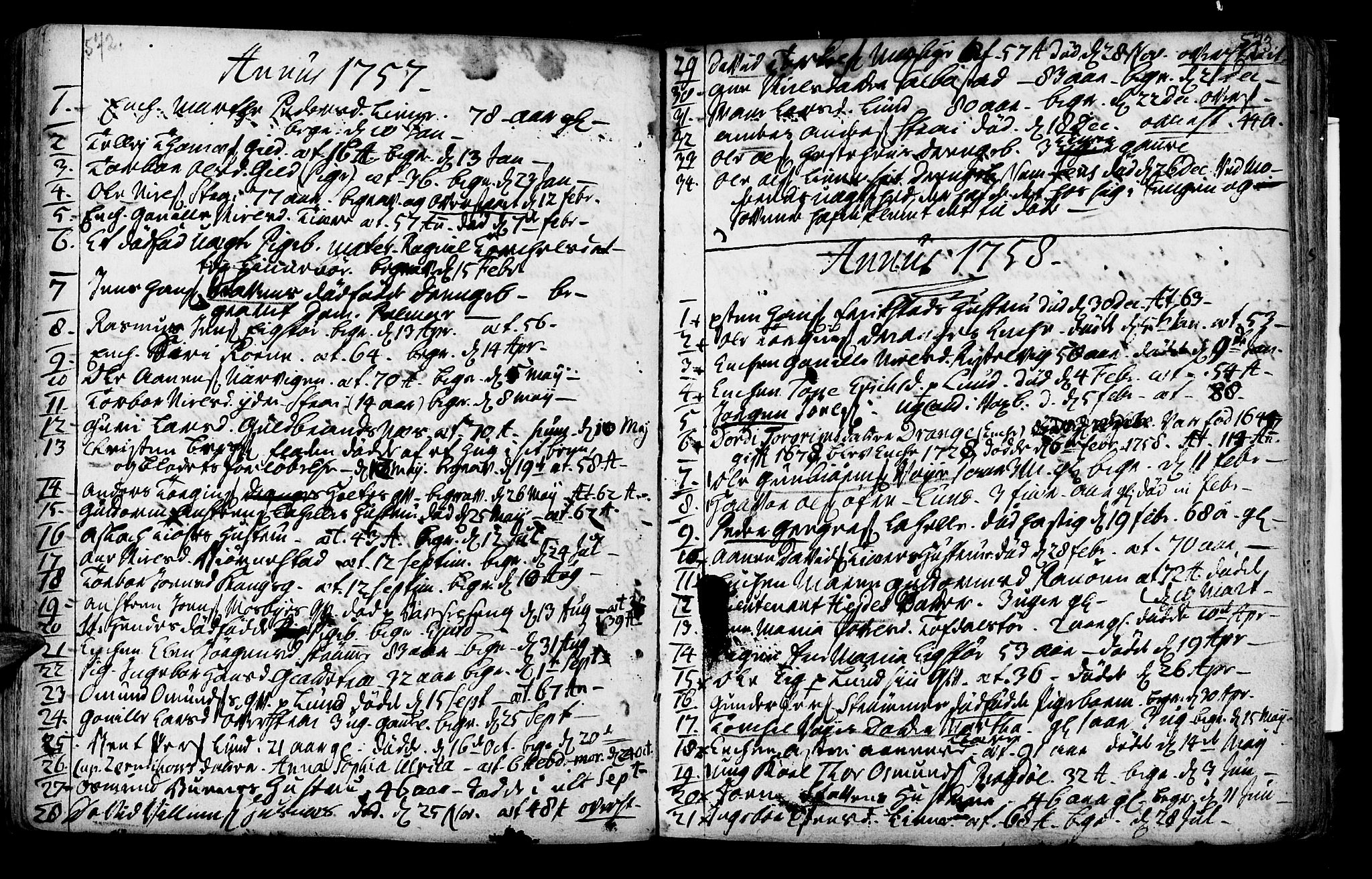 Oddernes sokneprestkontor, AV/SAK-1111-0033/F/Fa/Faa/L0002: Parish register (official) no. A 2, 1719-1764, p. 572-573