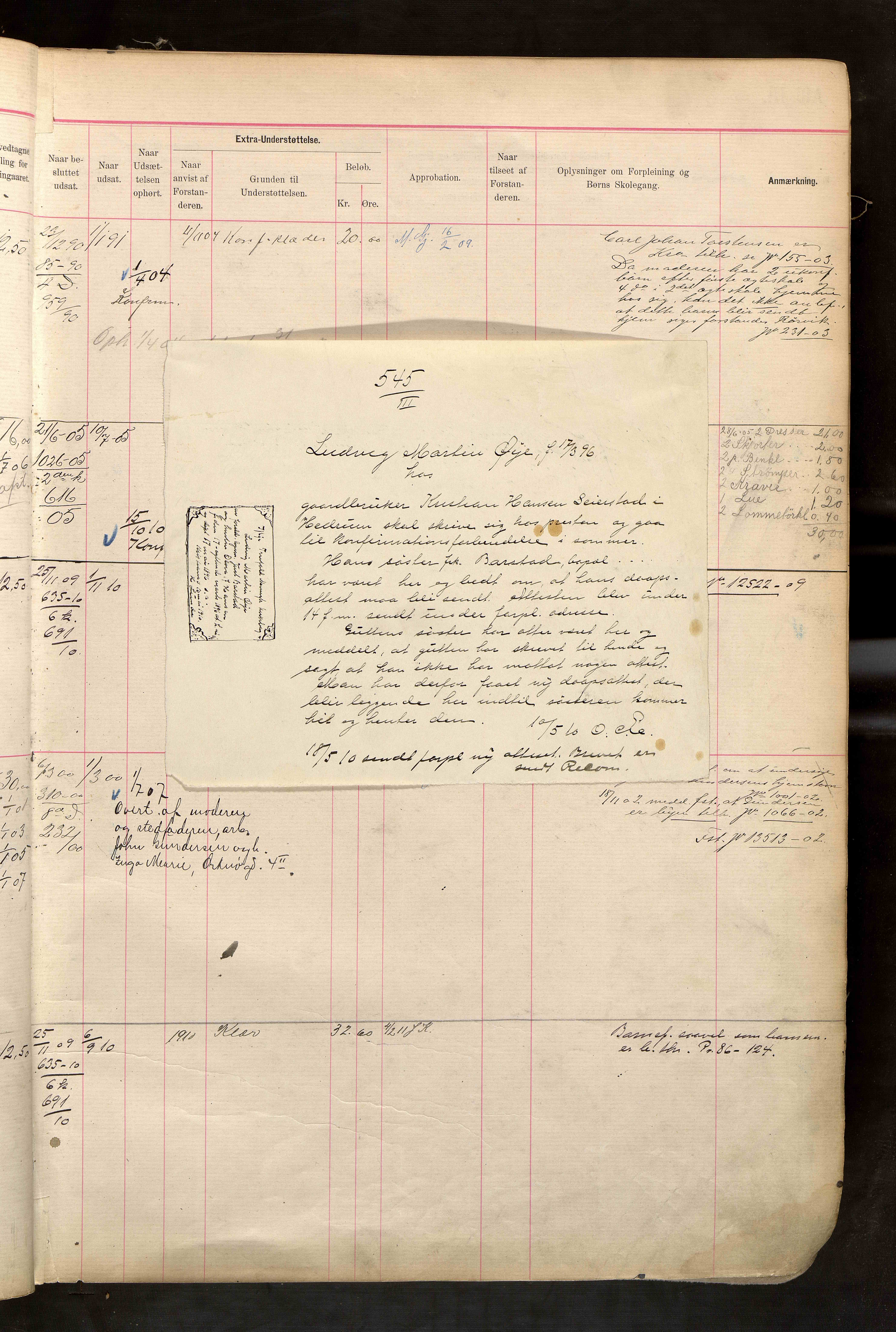 Fattigvesenet, OBA/A-20045/H/Hd/L0006: Manntallsprotokoll. Mnr. 501-1000, 1897-1910, p. 56