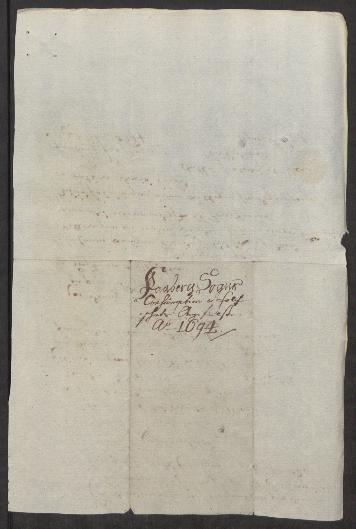 Rentekammeret inntil 1814, Reviderte regnskaper, Fogderegnskap, AV/RA-EA-4092/R17/L1168: Fogderegnskap Gudbrandsdal, 1694, p. 348