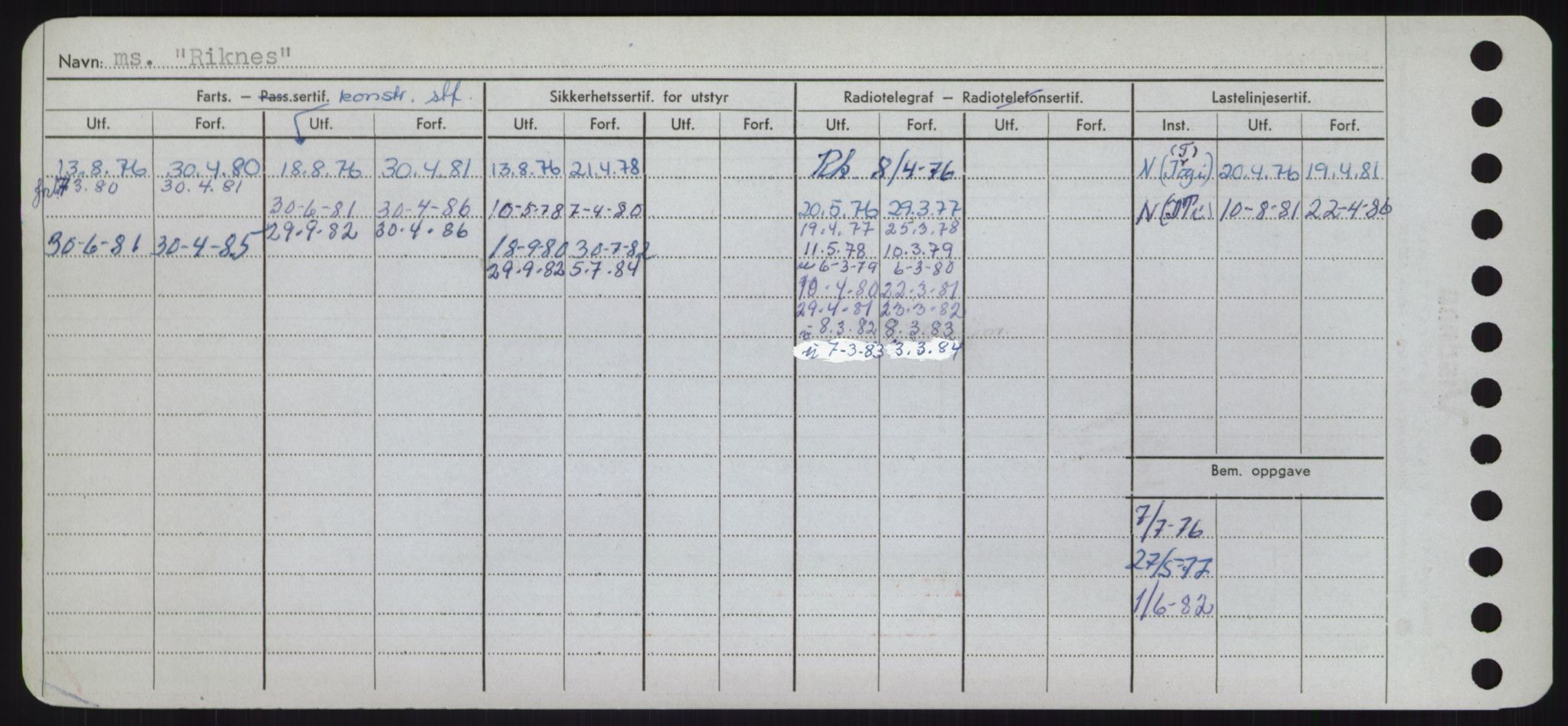 Sjøfartsdirektoratet med forløpere, Skipsmålingen, AV/RA-S-1627/H/Hd/L0030: Fartøy, Q-Riv, p. 508