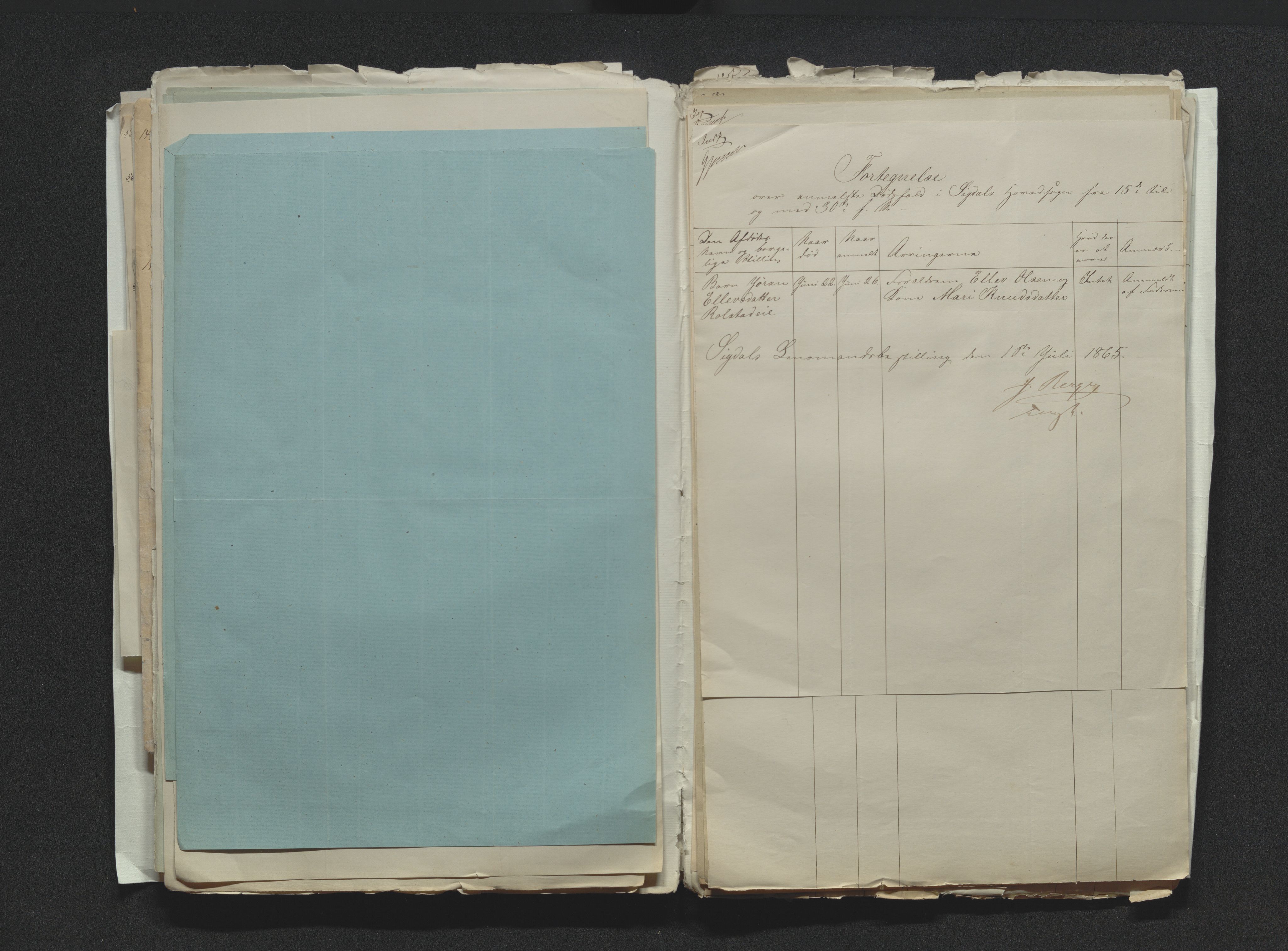 Eiker, Modum og Sigdal sorenskriveri, AV/SAKO-A-123/H/Ha/Hab/L0011: Dødsfallsmeldinger, 1862-1865, p. 616