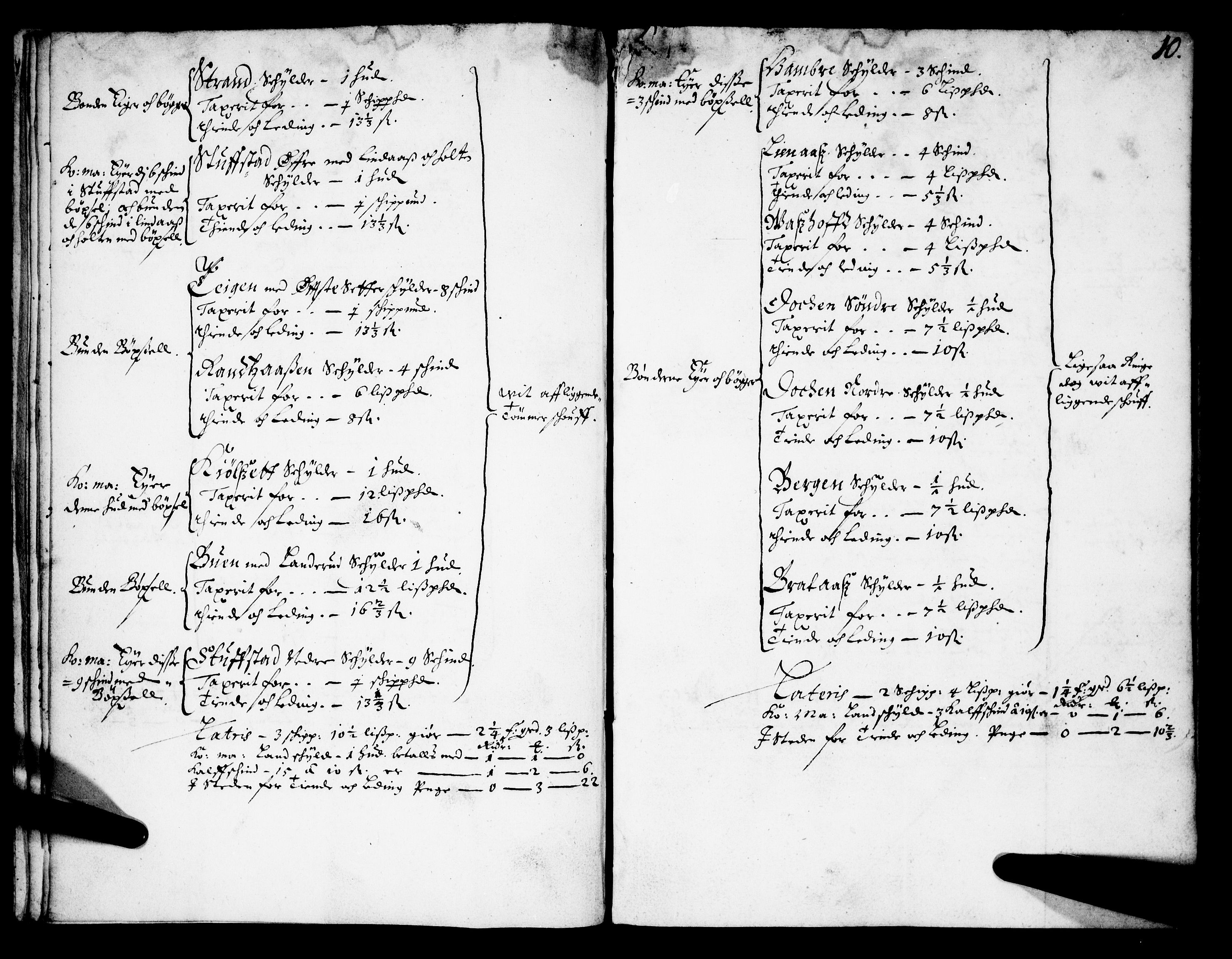 Rentekammeret inntil 1814, Realistisk ordnet avdeling, AV/RA-EA-4070/N/Nb/Nba/L0027: Numedal, 1668, p. 9b-10a