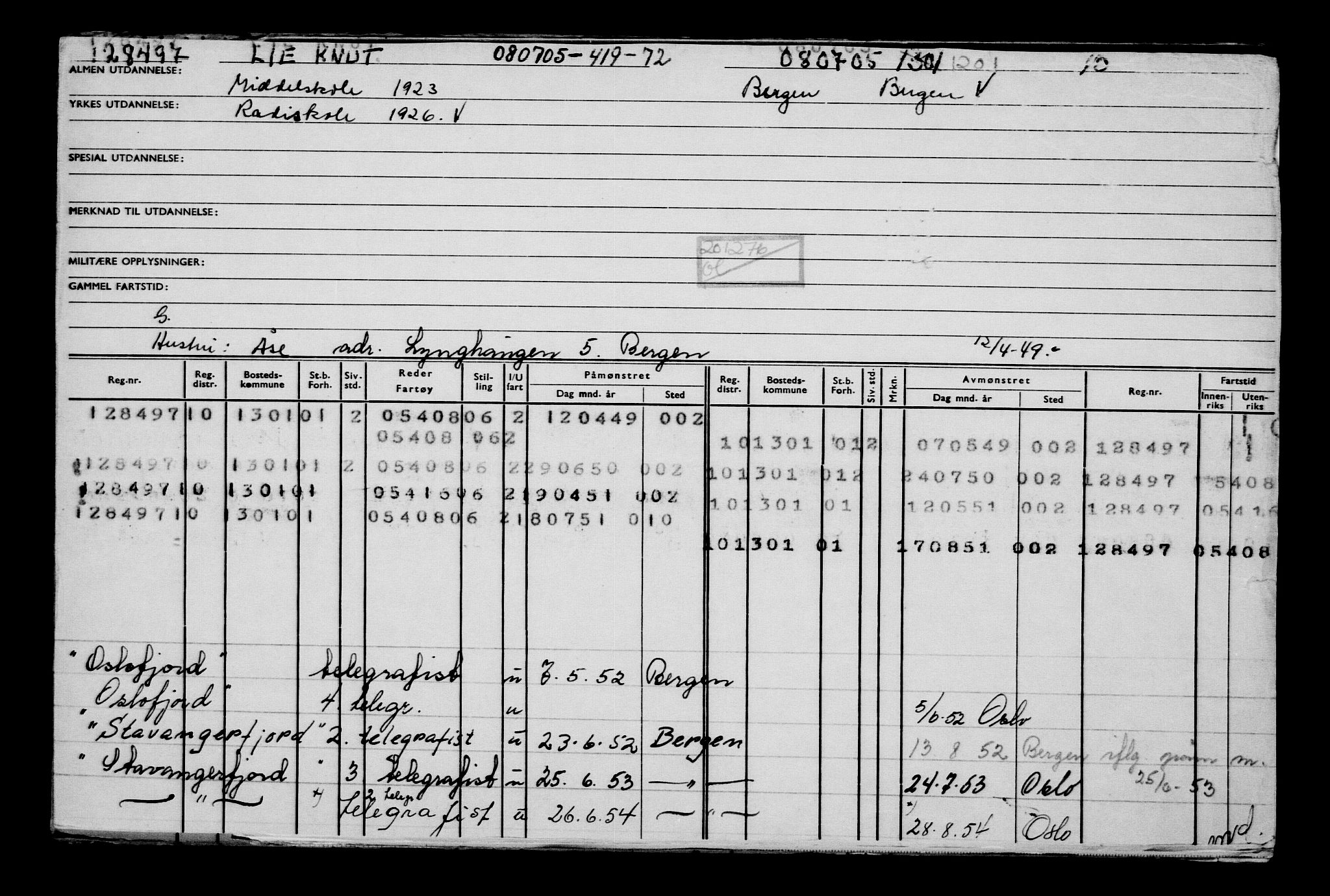 Direktoratet for sjømenn, AV/RA-S-3545/G/Gb/L0060: Hovedkort, 1905, p. 103