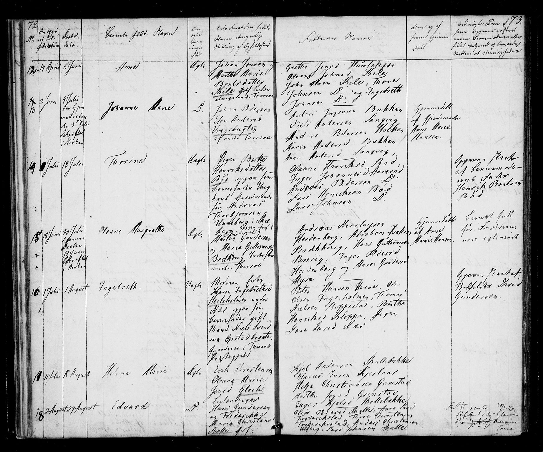 Borge prestekontor Kirkebøker, AV/SAO-A-10903/F/Fb/L0001: Parish register (official) no. II 1, 1836-1852, p. 72-73