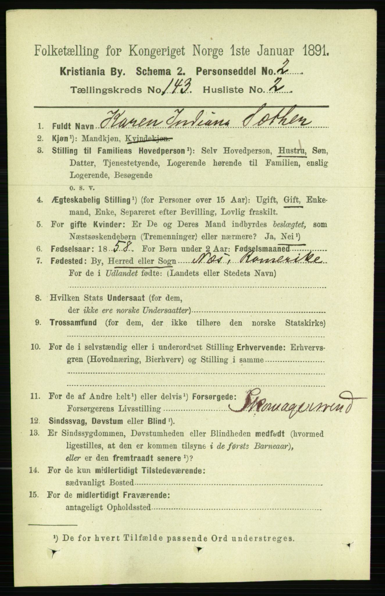 RA, 1891 census for 0301 Kristiania, 1891, p. 78746