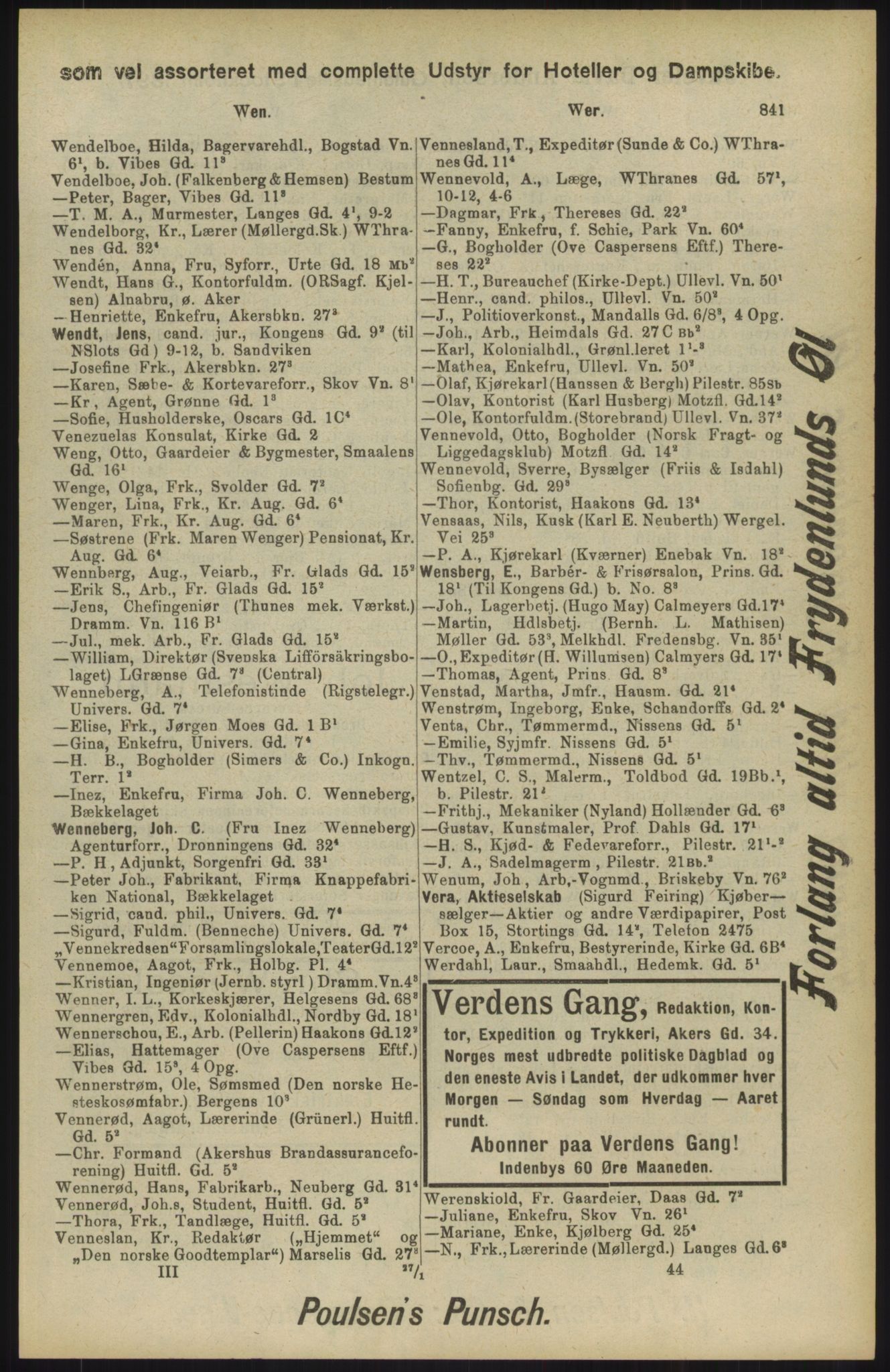 Kristiania/Oslo adressebok, PUBL/-, 1904, p. 841