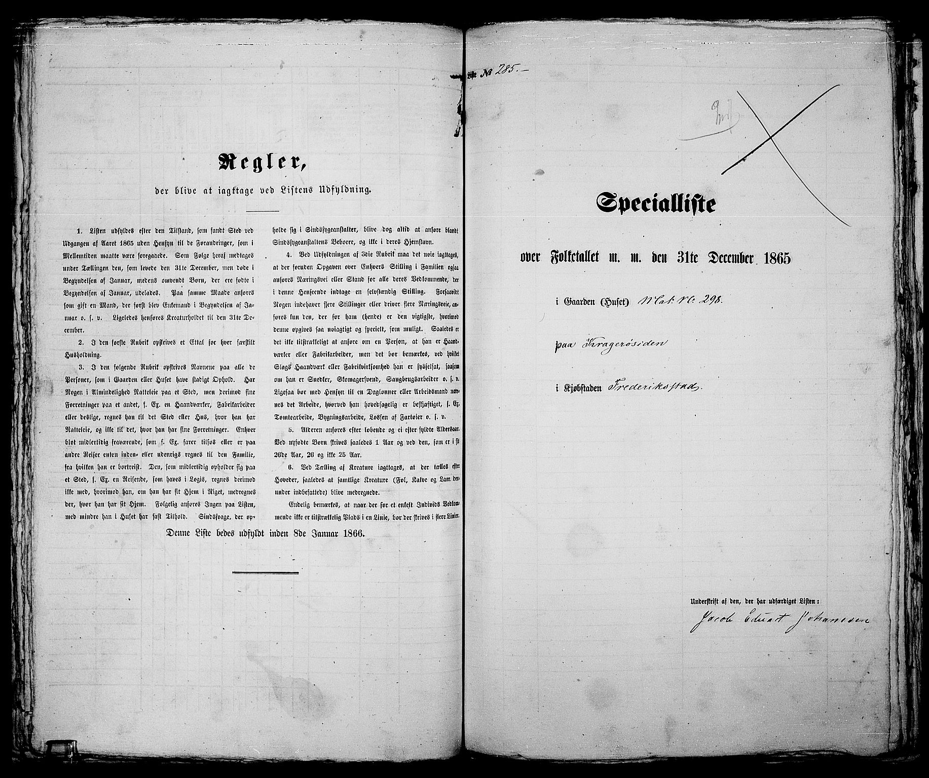 RA, 1865 census for Fredrikstad/Fredrikstad, 1865, p. 602