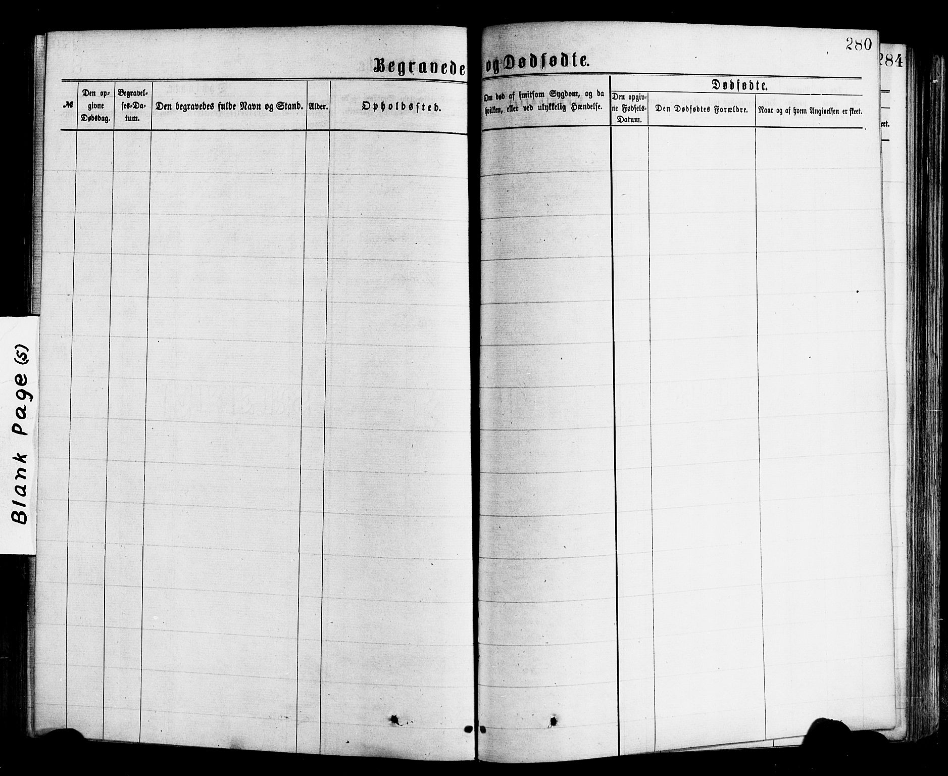 Gloppen sokneprestembete, AV/SAB-A-80101/H/Haa/Haac/L0001: Parish register (official) no. C 1, 1871-1886, p. 280