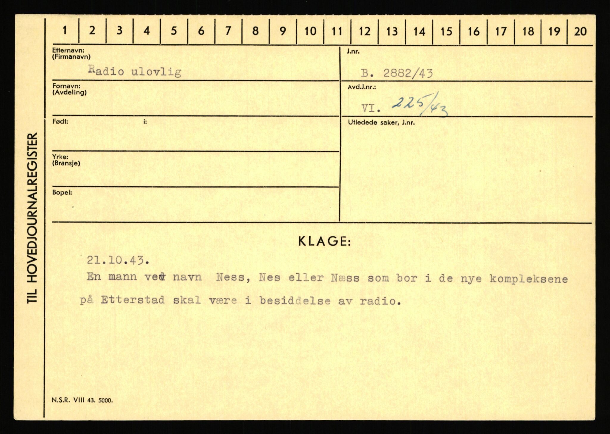 Statspolitiet - Hovedkontoret / Osloavdelingen, AV/RA-S-1329/C/Ca/L0013: Raa - Servold, 1943-1945, p. 92