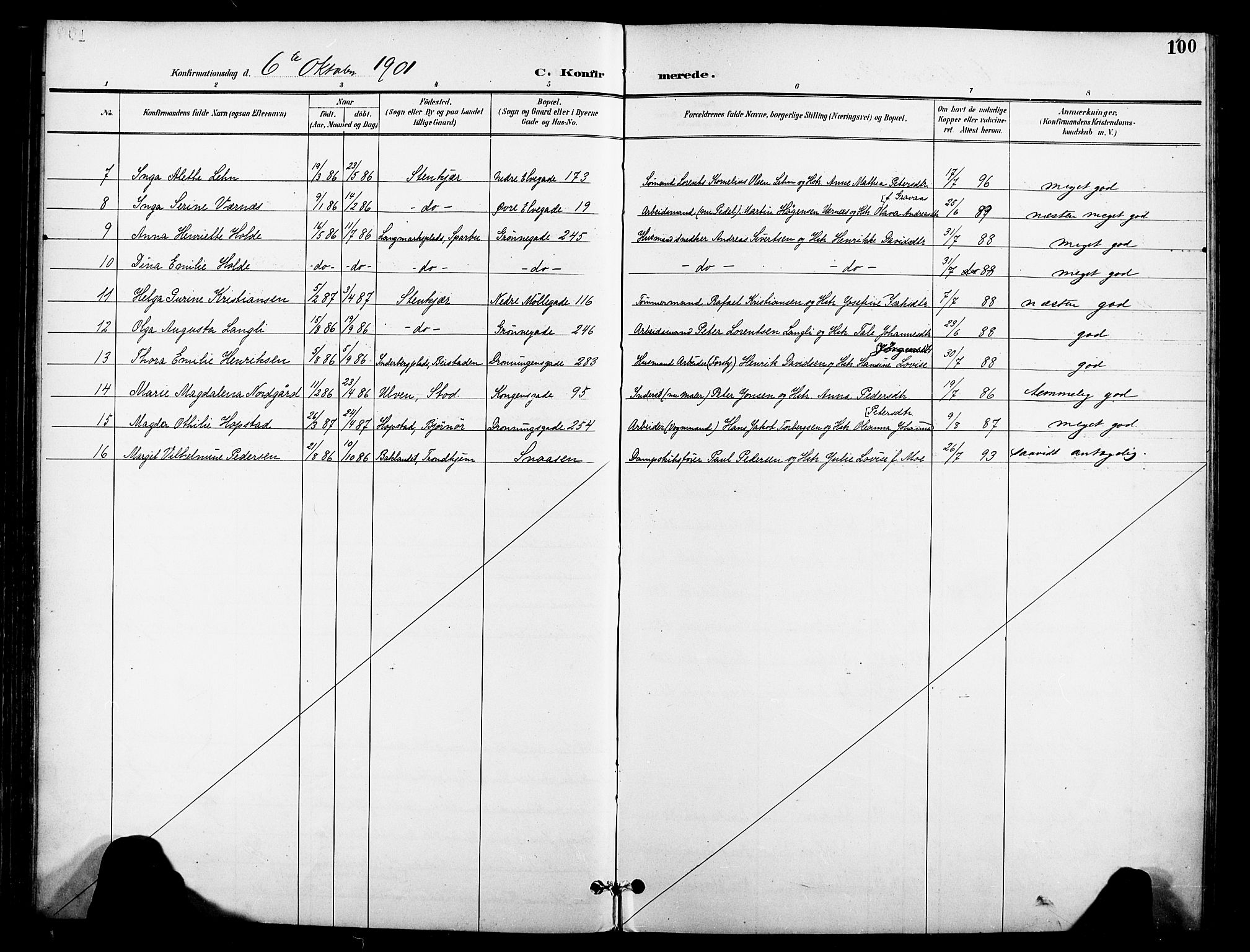 Ministerialprotokoller, klokkerbøker og fødselsregistre - Nord-Trøndelag, SAT/A-1458/739/L0372: Parish register (official) no. 739A04, 1895-1903, p. 100
