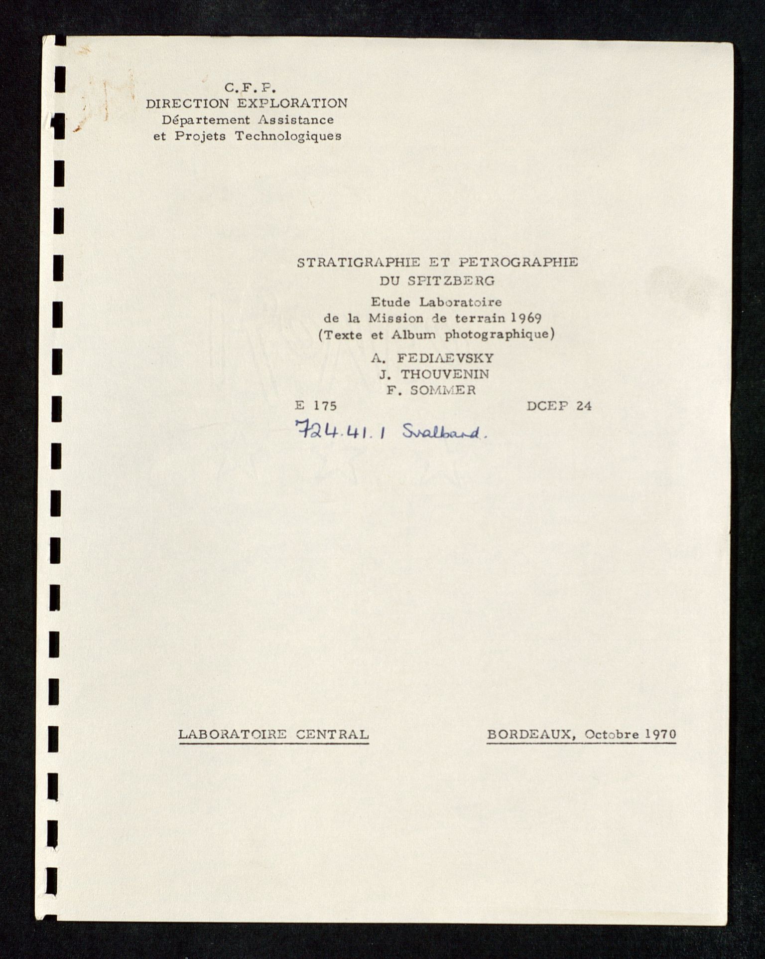 Industridepartementet, Oljekontoret, AV/SAST-A-101348/Db/L0005: Seismiske undersøkelser, 1963-1972, p. 354