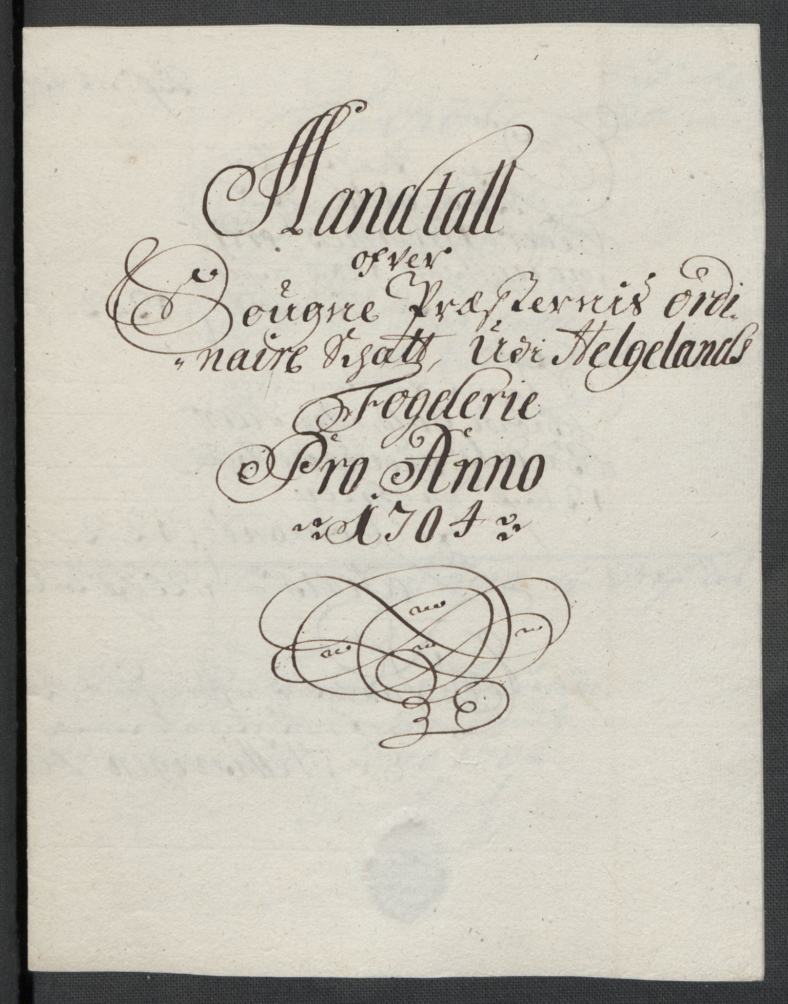 Rentekammeret inntil 1814, Reviderte regnskaper, Fogderegnskap, RA/EA-4092/R65/L4508: Fogderegnskap Helgeland, 1702-1705, p. 325