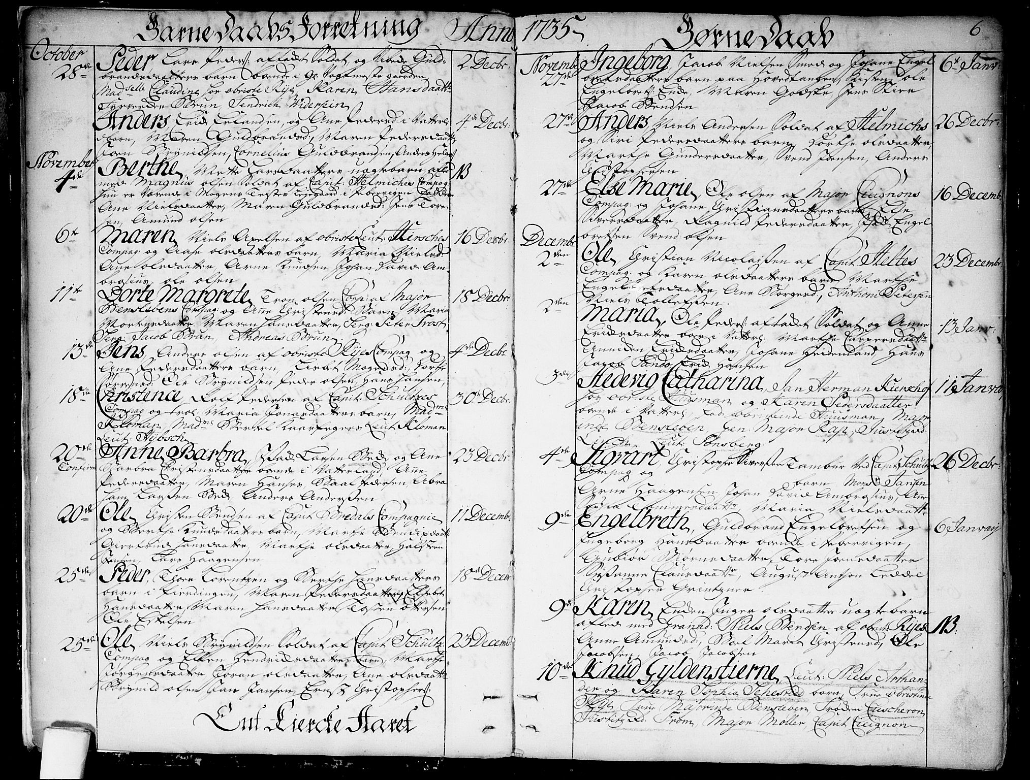 Garnisonsmenigheten Kirkebøker, AV/SAO-A-10846/F/Fa/L0001: Parish register (official) no. 1, 1734-1756, p. 6