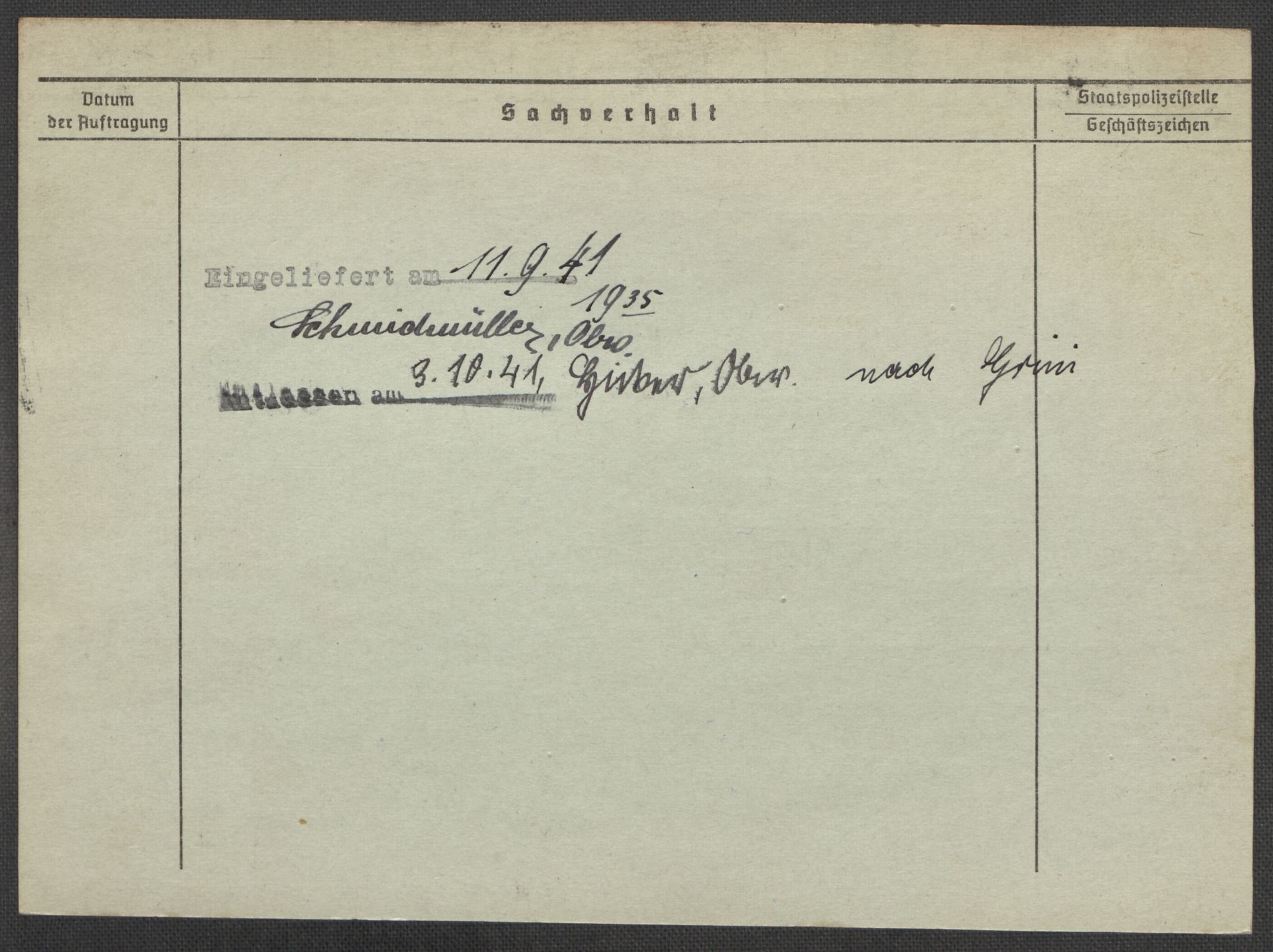 Befehlshaber der Sicherheitspolizei und des SD, AV/RA-RAFA-5969/E/Ea/Eaa/L0010: Register over norske fanger i Møllergata 19: Sø-Å, 1940-1945, p. 1127