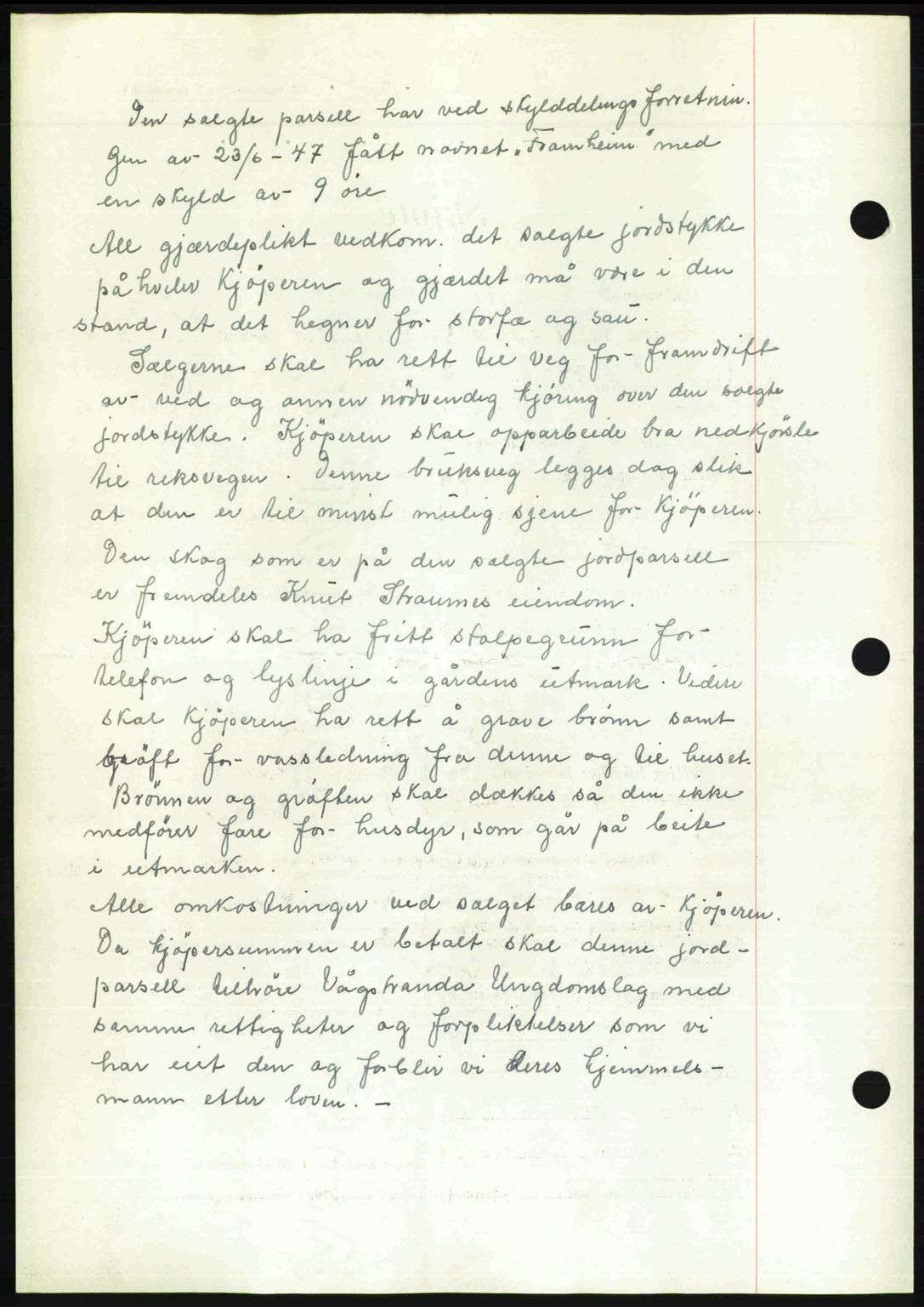 Romsdal sorenskriveri, SAT/A-4149/1/2/2C: Mortgage book no. A24, 1947-1947, Diary no: : 2588/1947