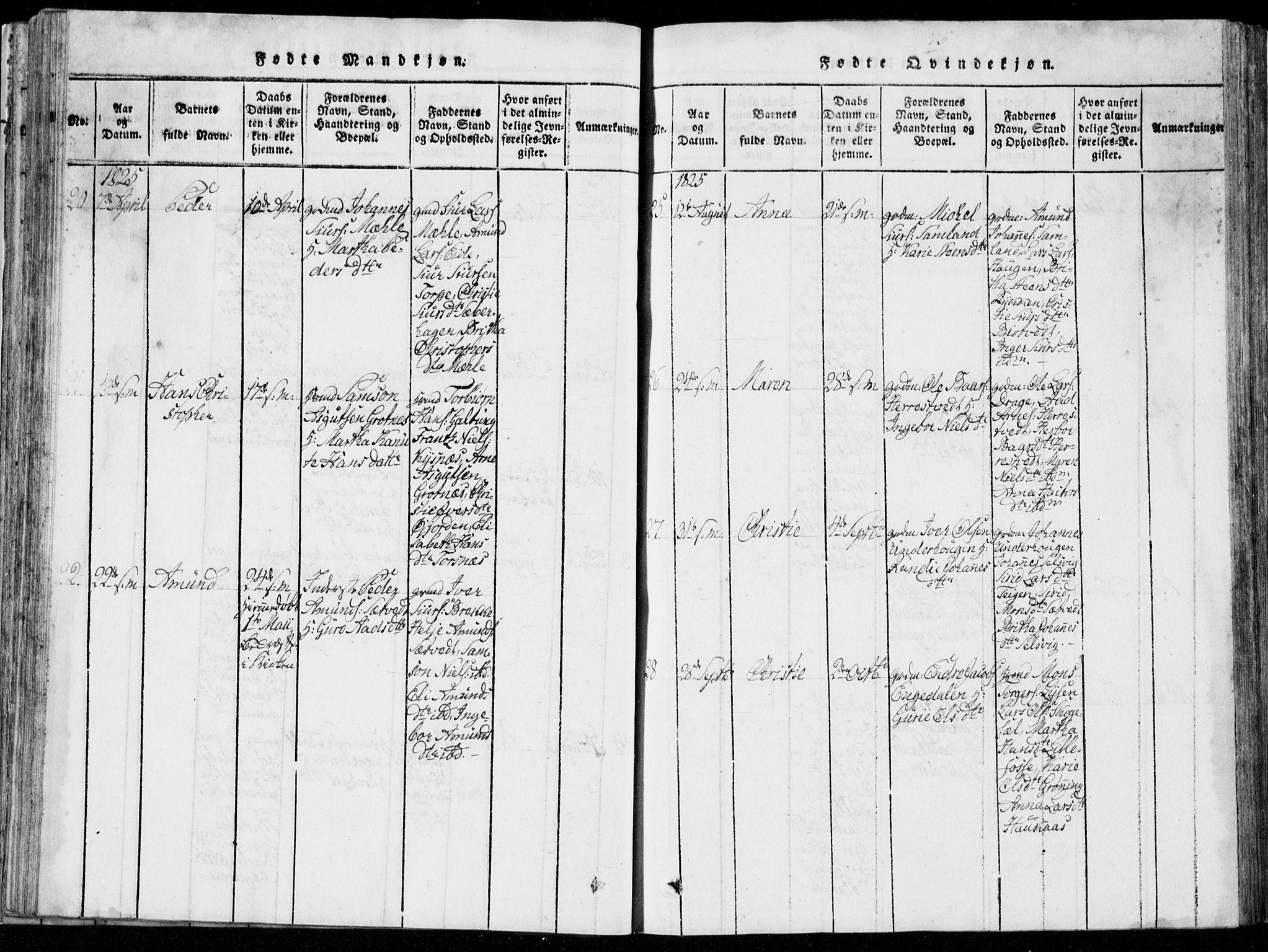 Strandebarm sokneprestembete, AV/SAB-A-78401/H/Hab: Parish register (copy) no. A  1, 1816-1826, p. 75