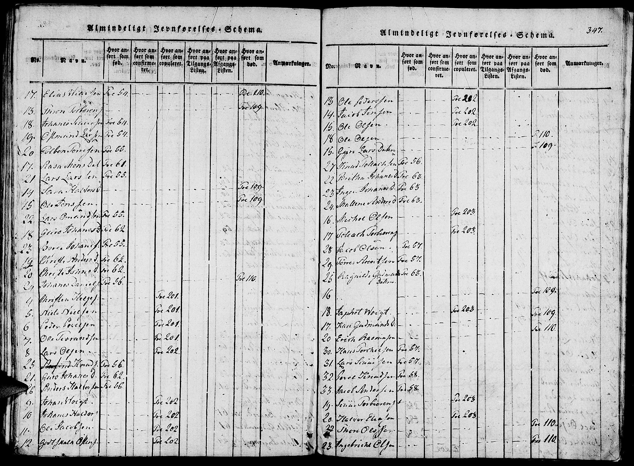 Fjelberg sokneprestembete, AV/SAB-A-75201/H/Haa: Parish register (official) no. A 4, 1816-1822, p. 347