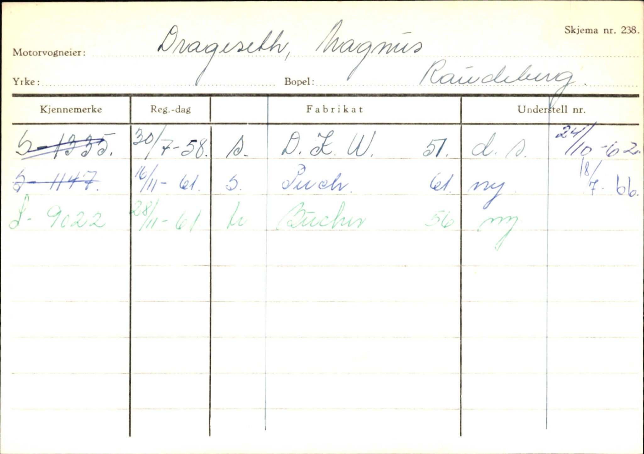 Statens vegvesen, Sogn og Fjordane vegkontor, AV/SAB-A-5301/4/F/L0144: Registerkort Vågsøy A-R, 1945-1975, p. 382