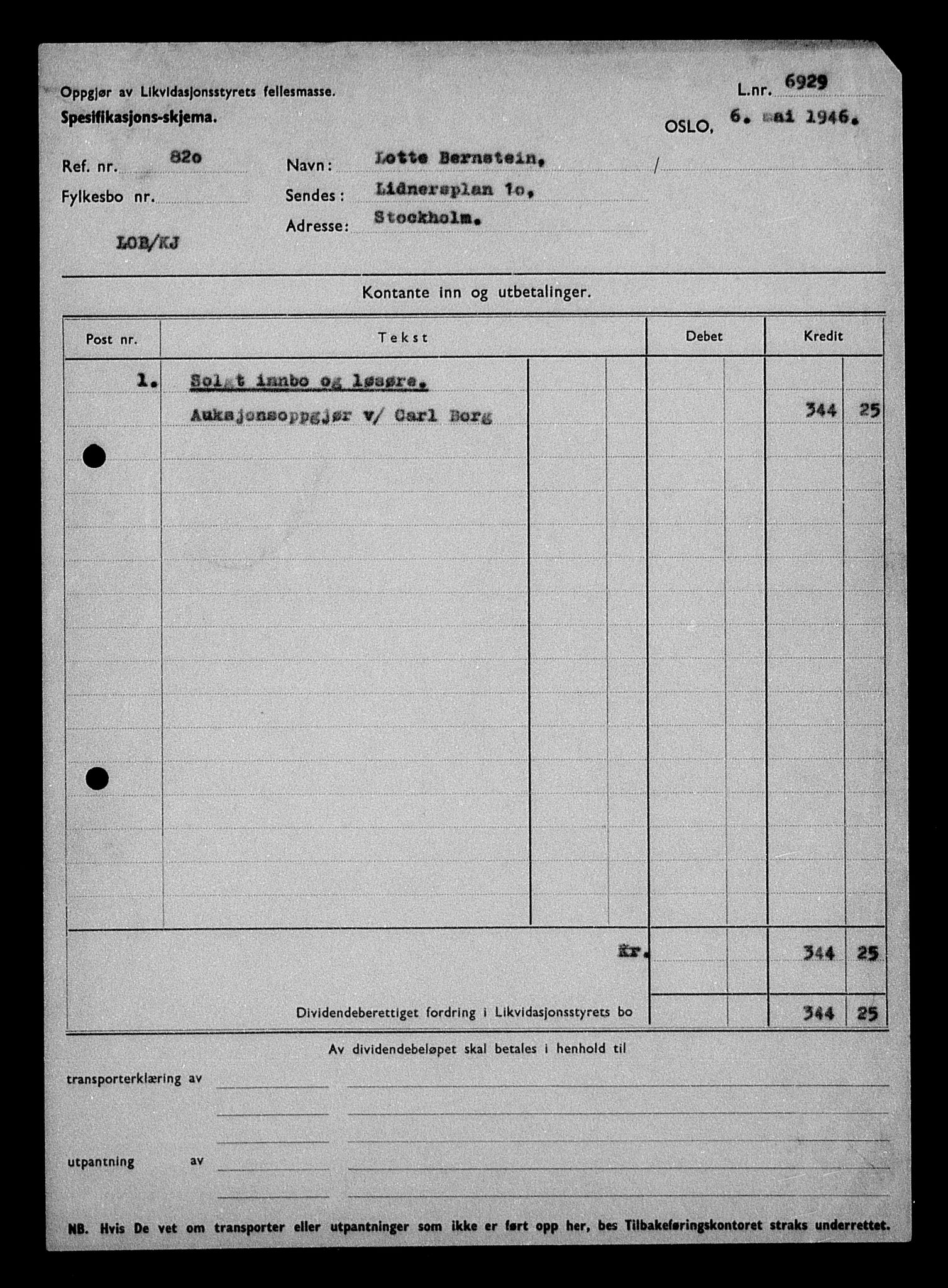 Justisdepartementet, Tilbakeføringskontoret for inndratte formuer, AV/RA-S-1564/H/Hc/Hcc/L0922: --, 1945-1947, p. 554