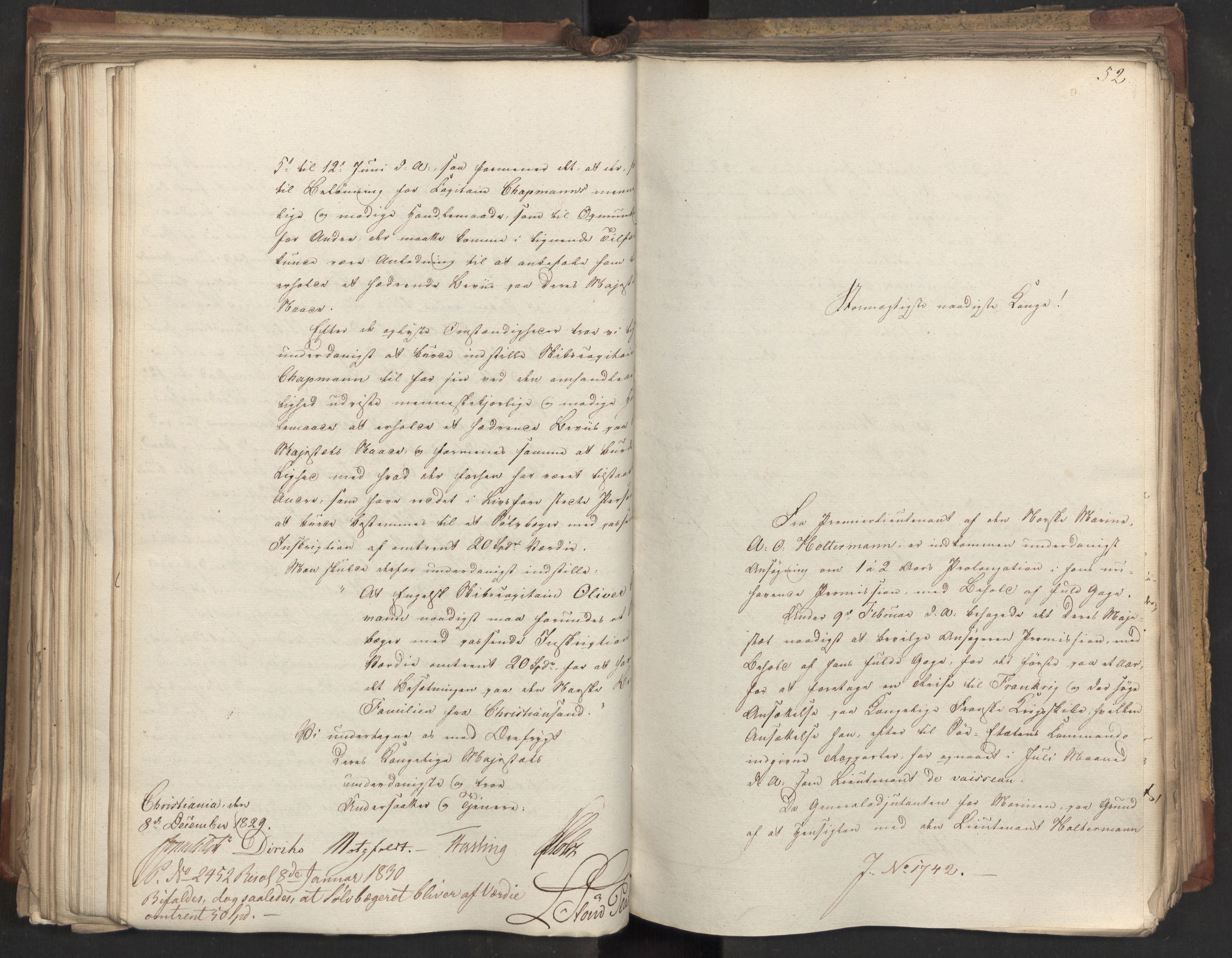 Statsrådsavdelingen i Stockholm, AV/RA-S-1003/D/Da/L0062: Regjeringsinnstillinger nr. 1667-1787, 1829, p. 246