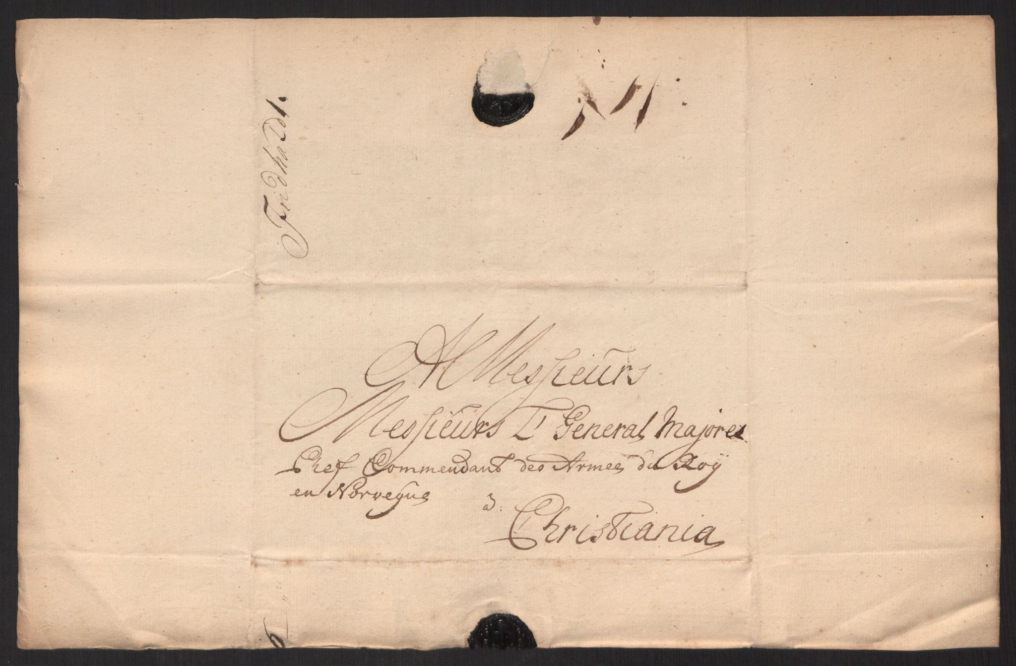 Kommanderende general (KG I) med Det norske krigsdirektorium, AV/RA-EA-5419/D/L0152: Fredriksten festning: Brev, inventarfortegnelser og regnskapsekstrakter, 1720-1723, p. 530