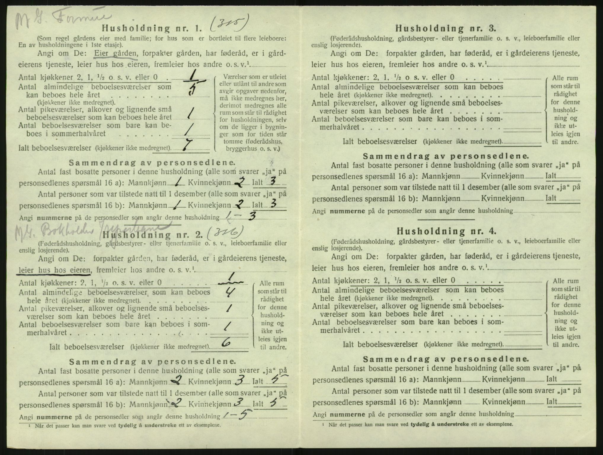 SAKO, 1920 census for Fredriksvern, 1920, p. 366