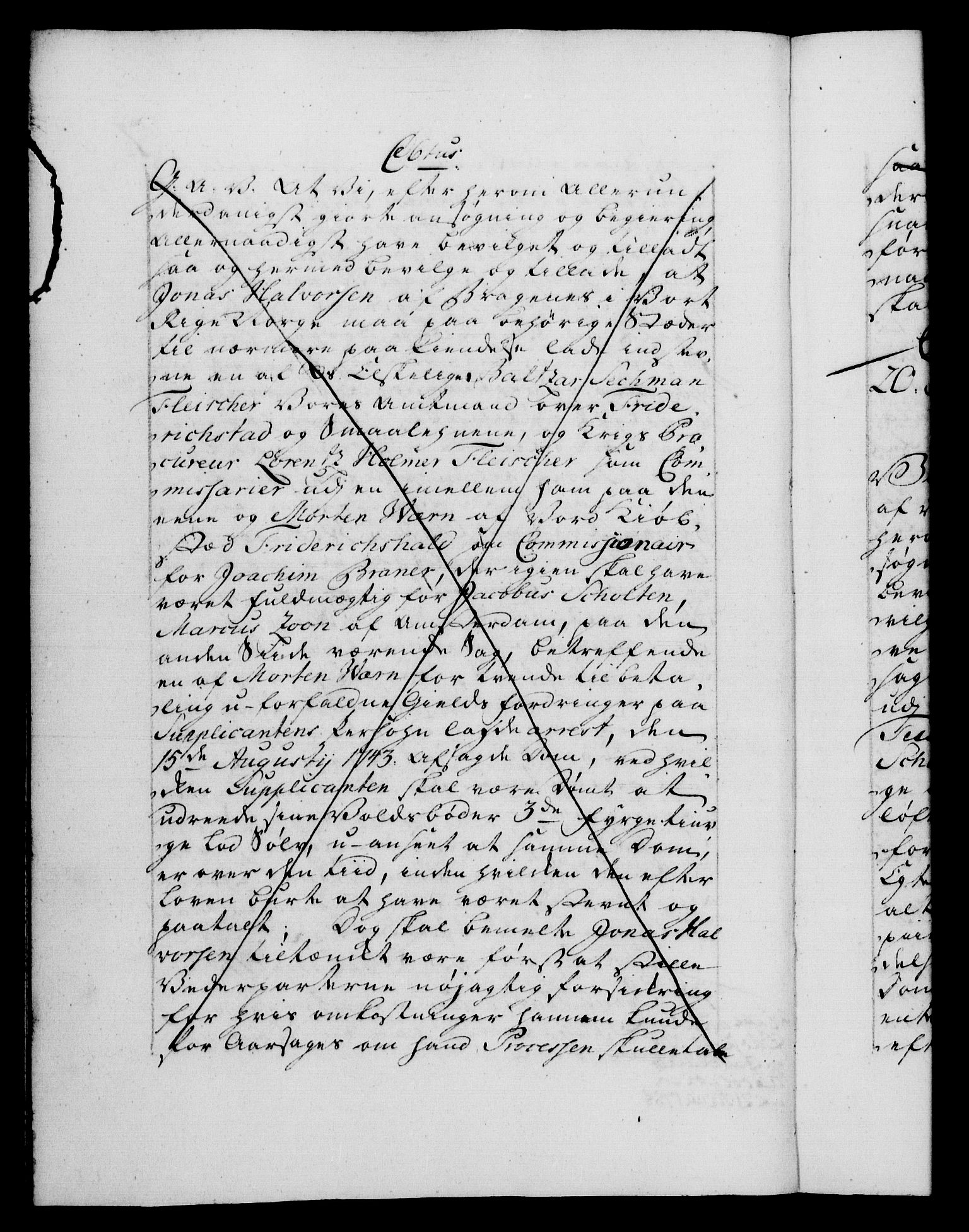 Danske Kanselli 1572-1799, AV/RA-EA-3023/F/Fc/Fca/Fcaa/L0034: Norske registre, 1745-1746, p. 7b