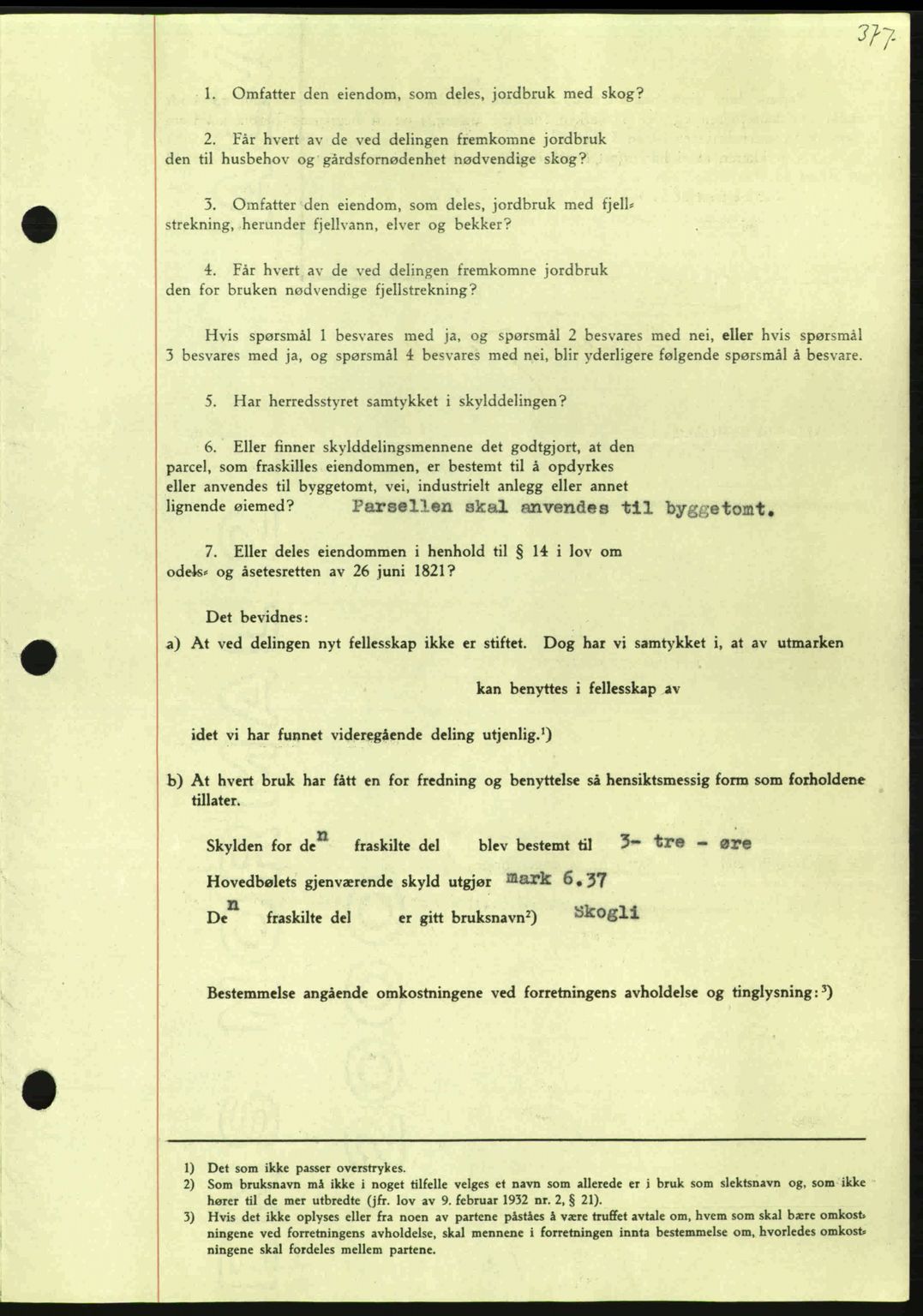 Nordmøre sorenskriveri, AV/SAT-A-4132/1/2/2Ca: Mortgage book no. A96, 1943-1944, Diary no: : 2343/1943