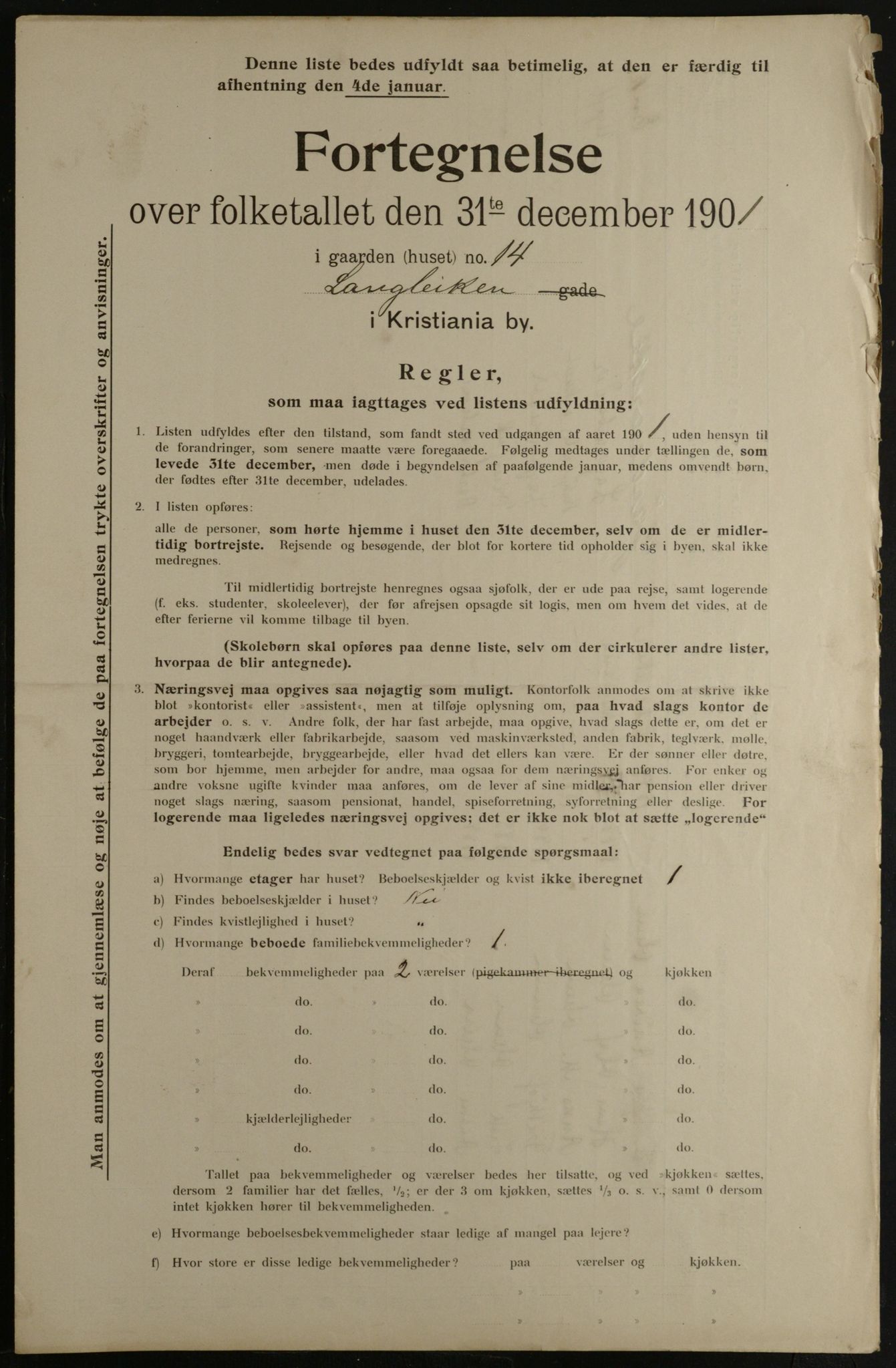 OBA, Municipal Census 1901 for Kristiania, 1901, p. 8821