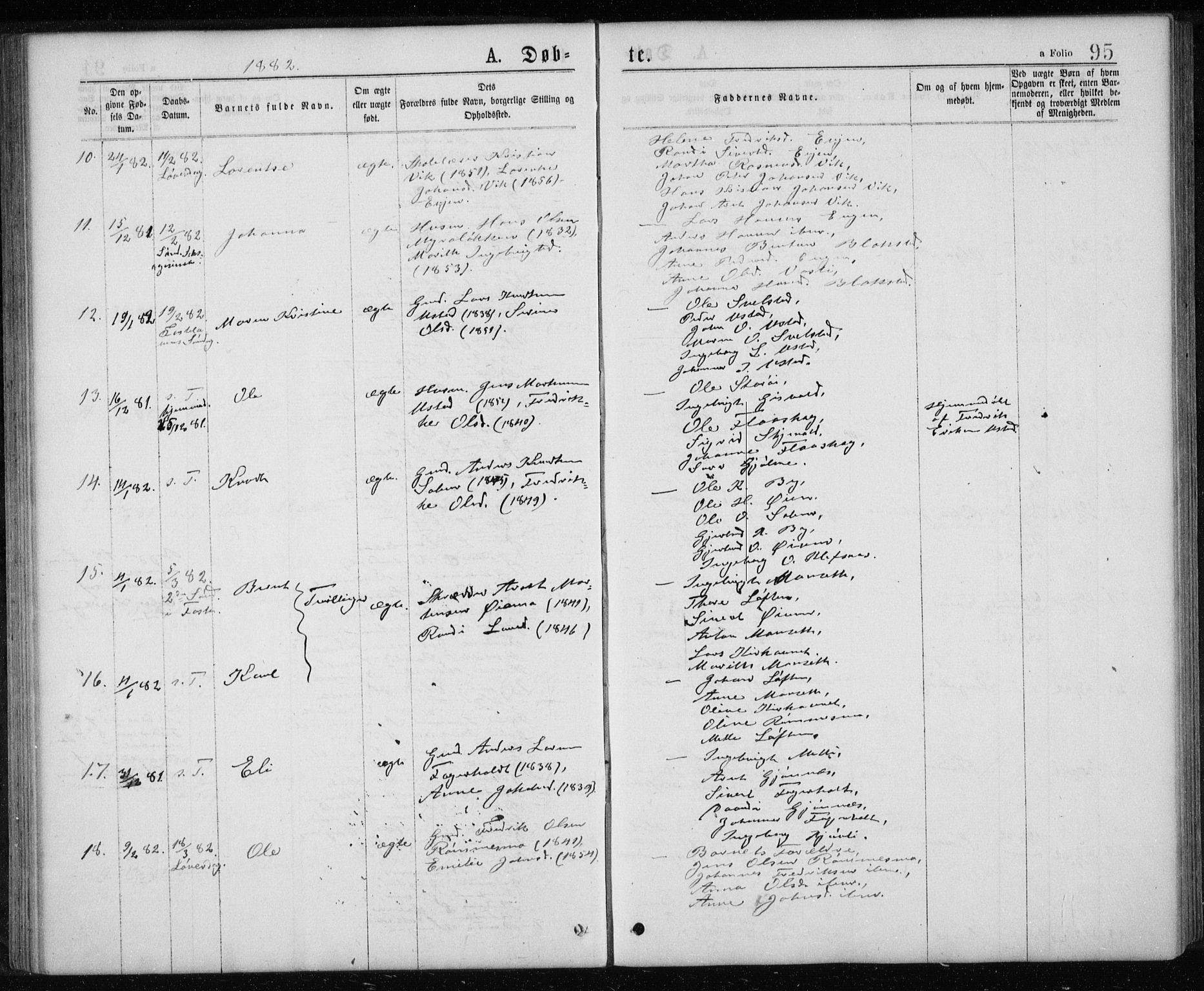Ministerialprotokoller, klokkerbøker og fødselsregistre - Sør-Trøndelag, SAT/A-1456/668/L0817: Parish register (copy) no. 668C06, 1873-1884, p. 95