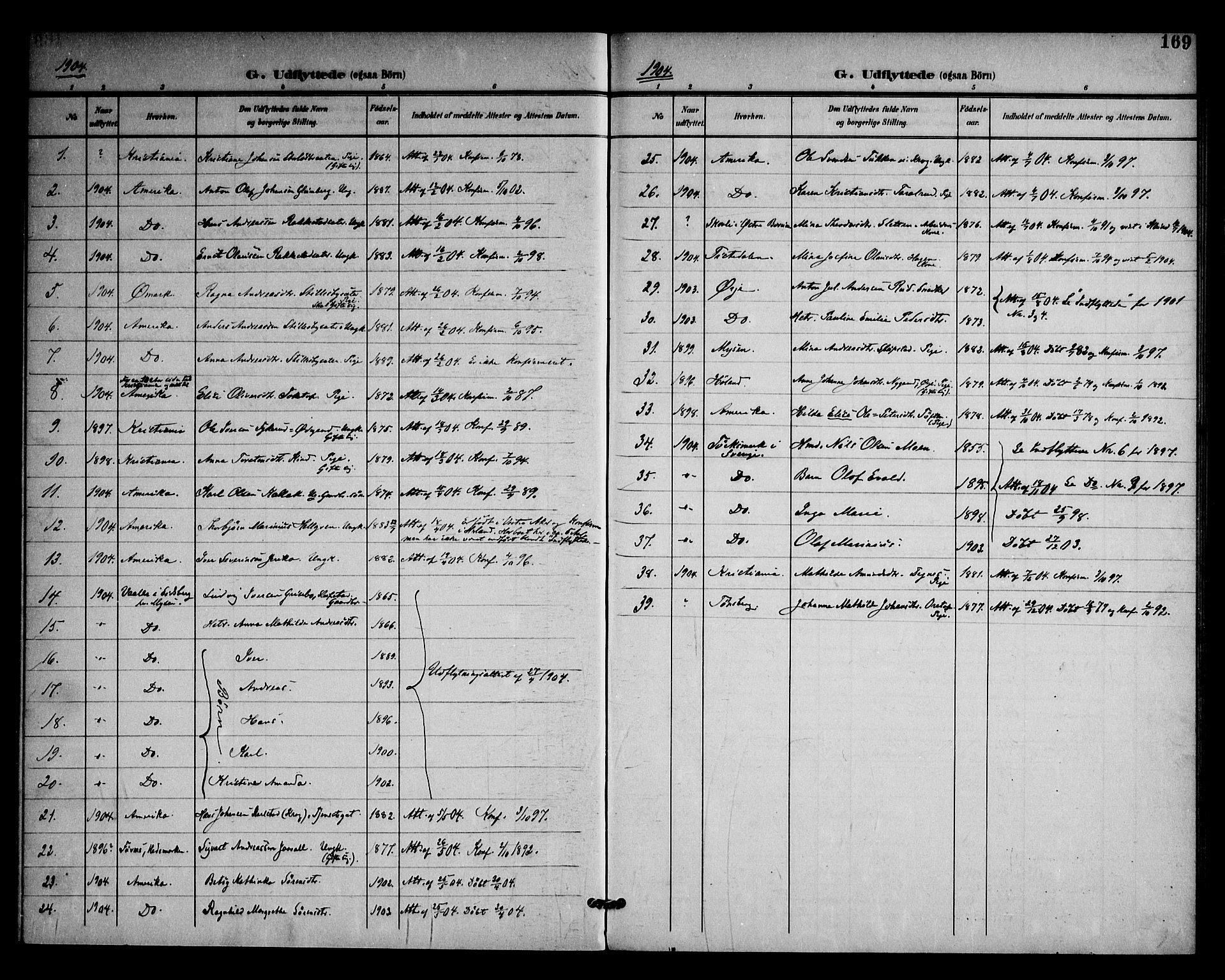 Rødenes prestekontor Kirkebøker, SAO/A-2005/F/Fa/L0011: Parish register (official) no. I 11, 1901-1910, p. 169