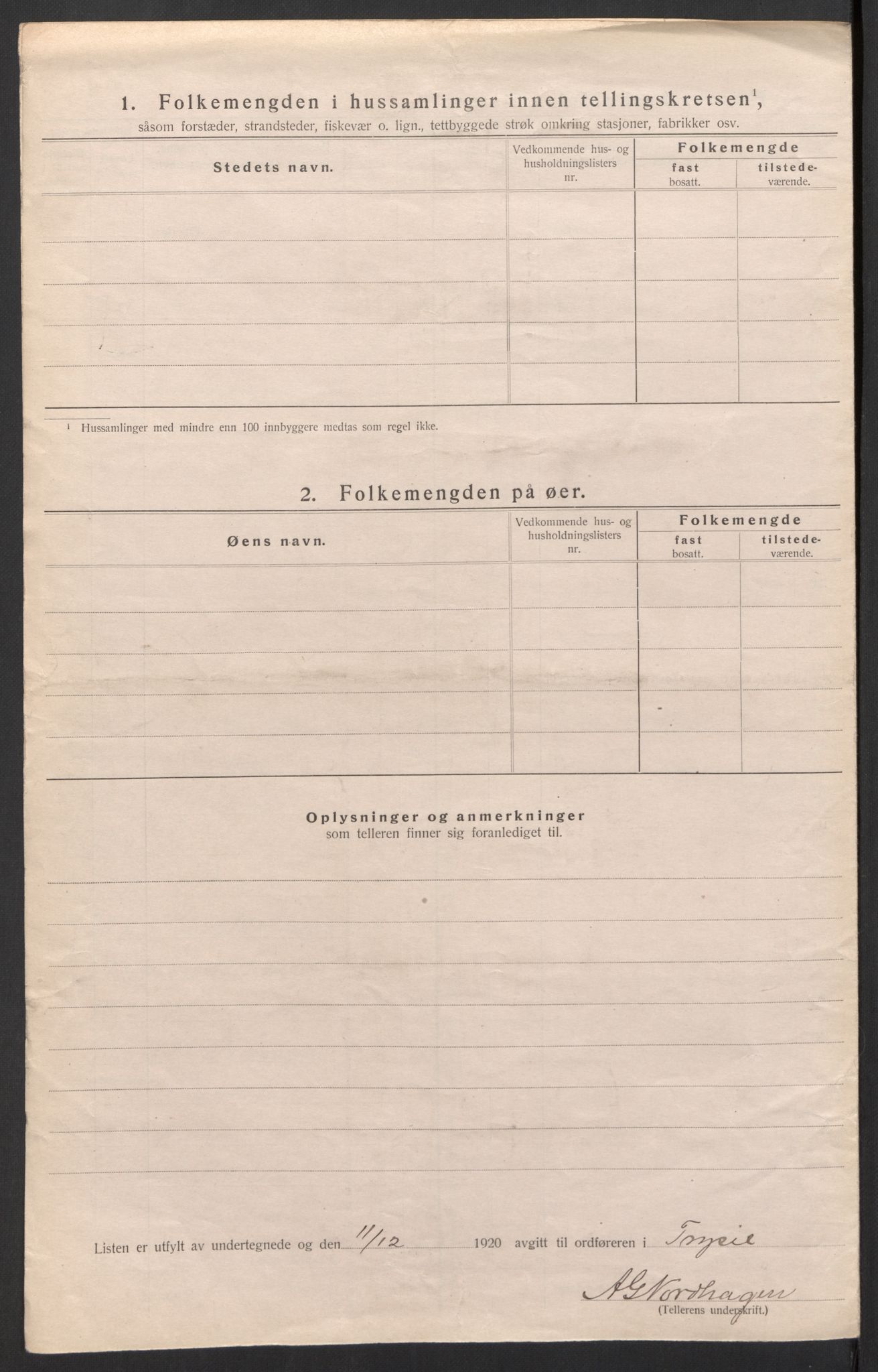 SAH, 1920 census for Trysil, 1920, p. 80