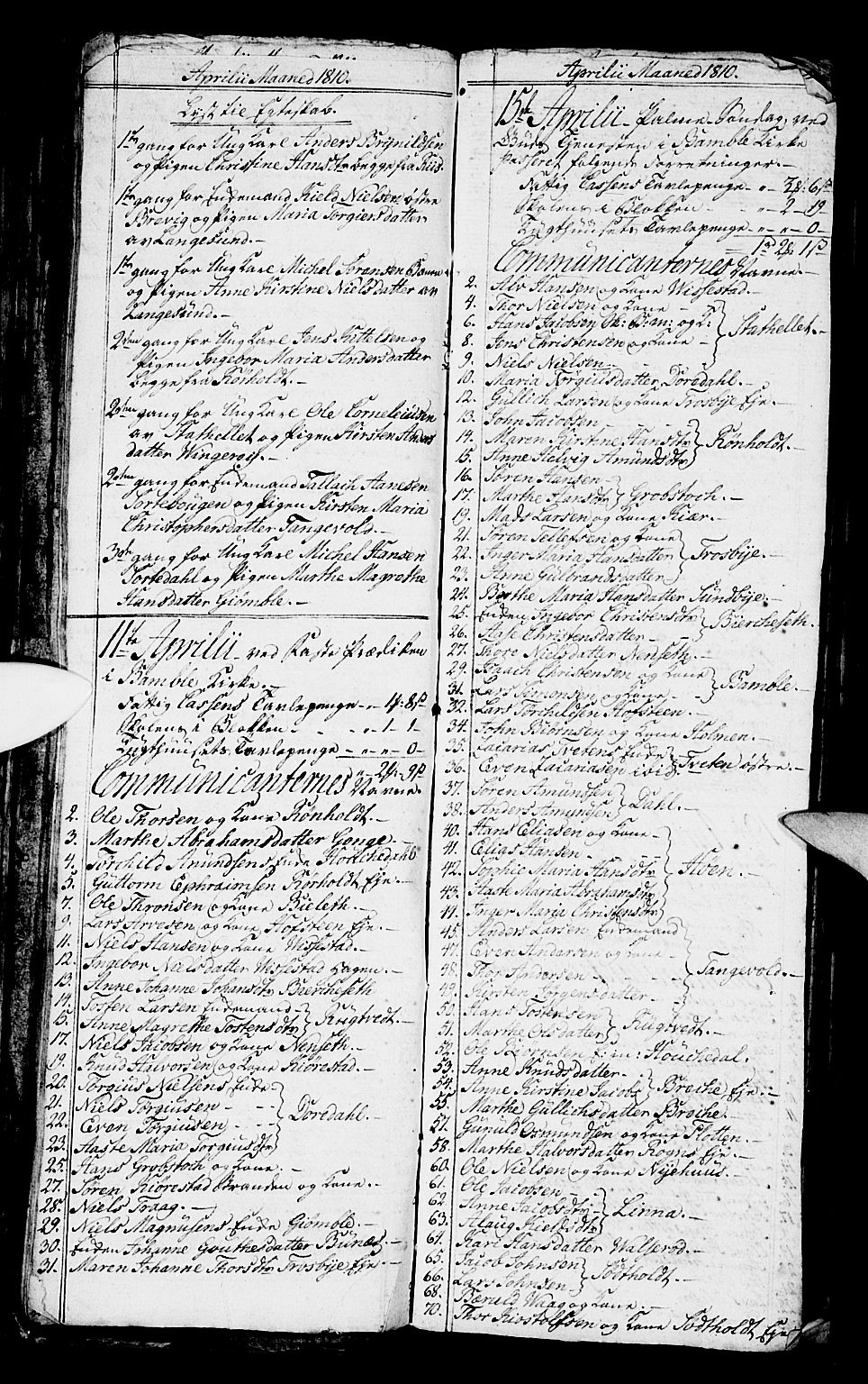 Bamble kirkebøker, AV/SAKO-A-253/G/Ga/L0004: Parish register (copy) no. I 4, 1808-1814