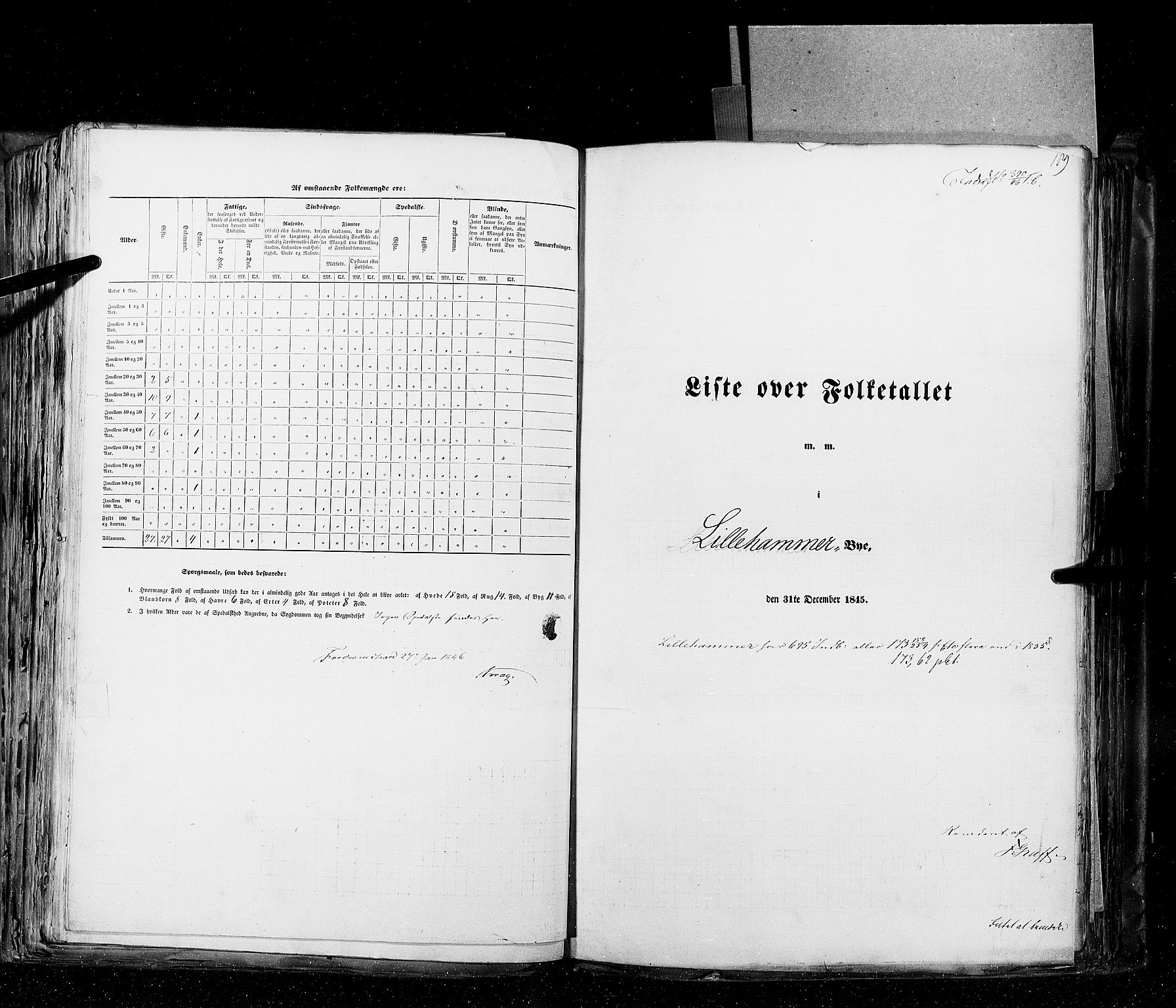 RA, Census 1845, vol. 10: Cities, 1845, p. 189