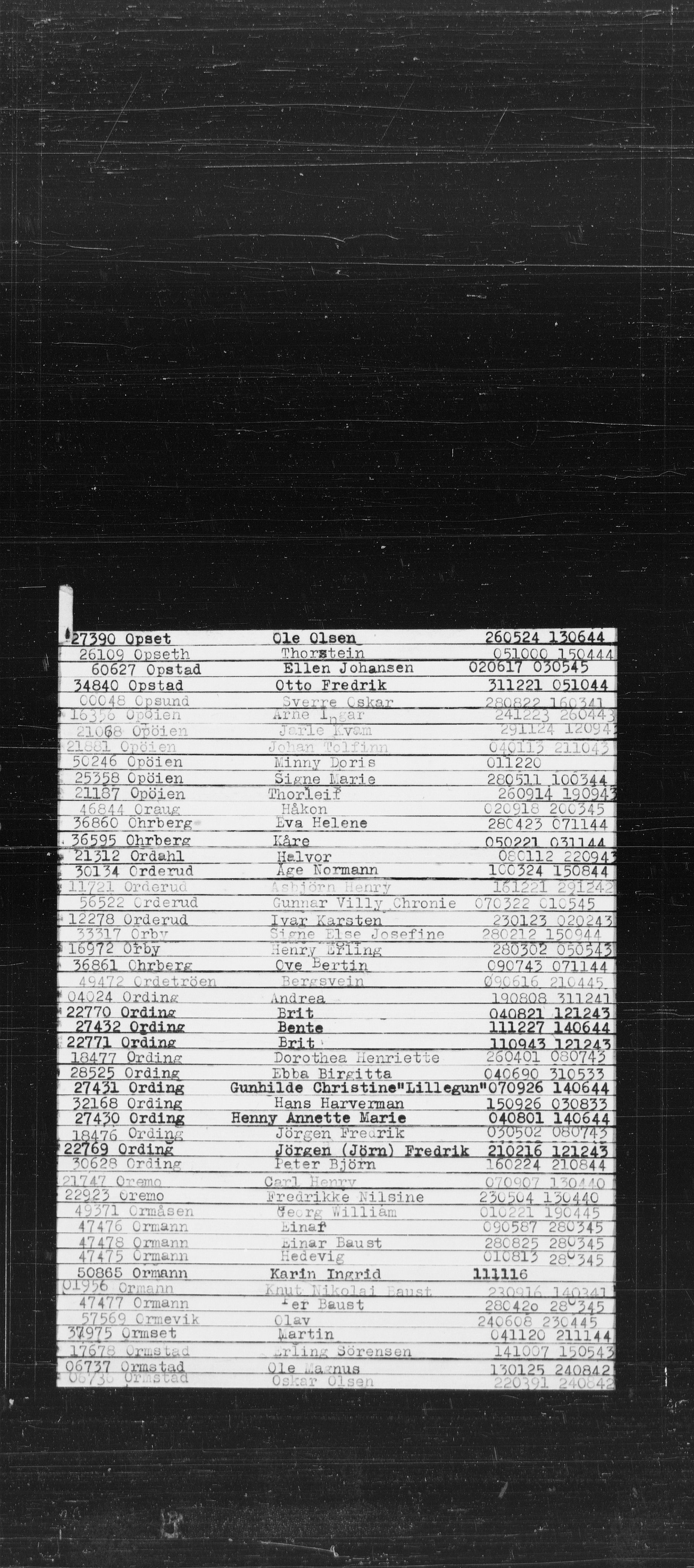 Den Kgl. Norske Legasjons Flyktningskontor, AV/RA-S-6753/V/Va/L0022: Kjesäterkartoteket.  Alfabetisk register, A-Å., 1940-1945, p. 677